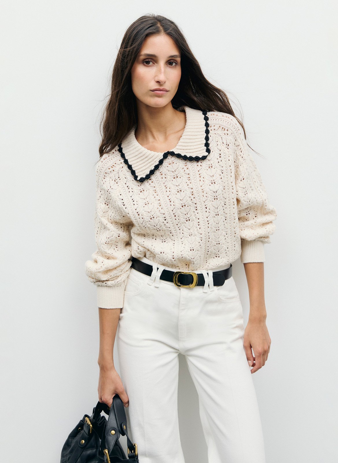 Aly decorative knit scarf GERARD DAREL Beige