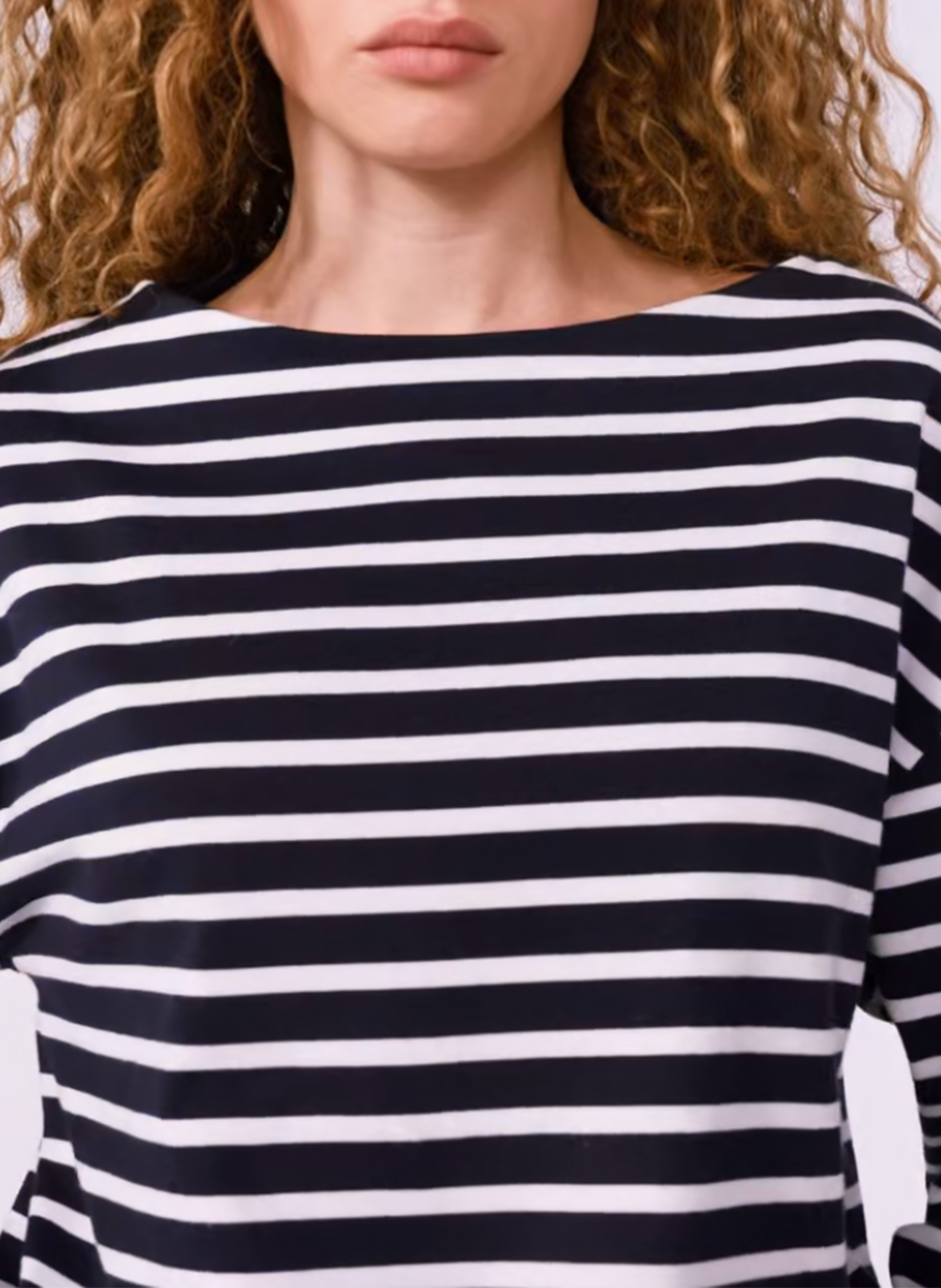 Gerader Streifen-T-Shirt PETIT BATEAU Grau