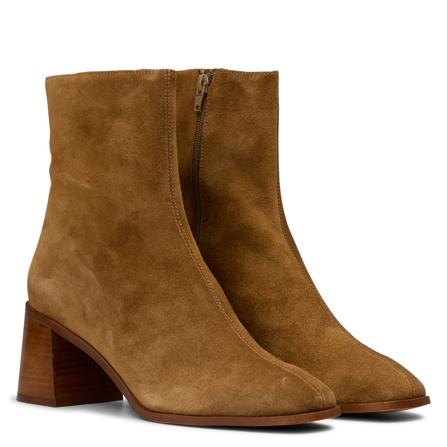 Leren enkellaarzen | Bruin MELLOW YELLOW Dames