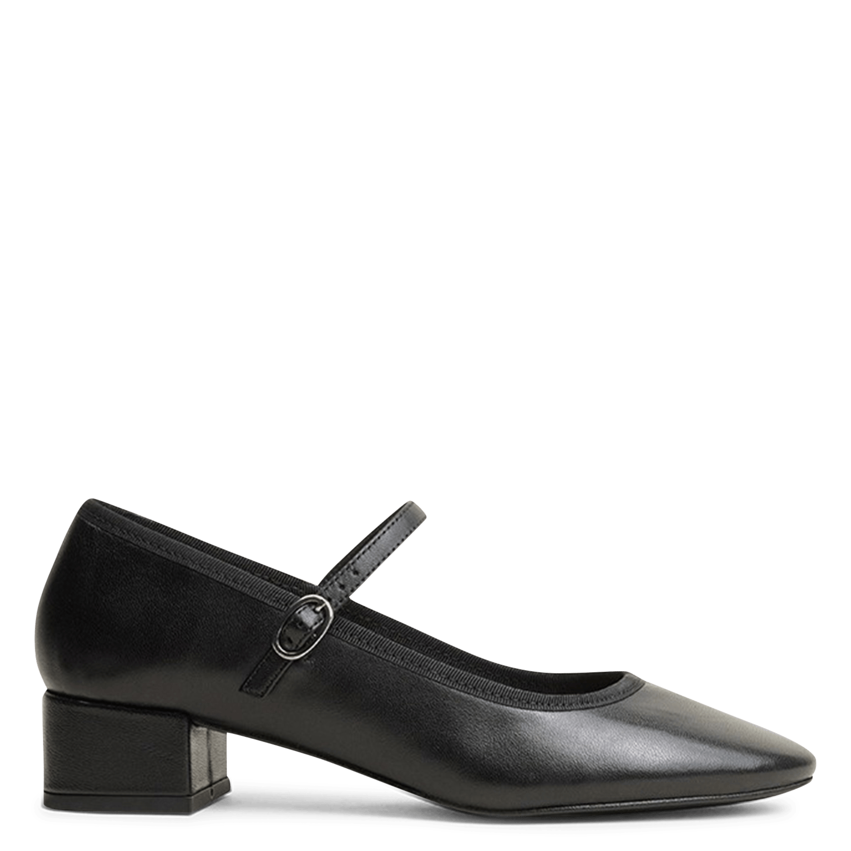 Low-heeled leather Mary Janes JONAK Black
