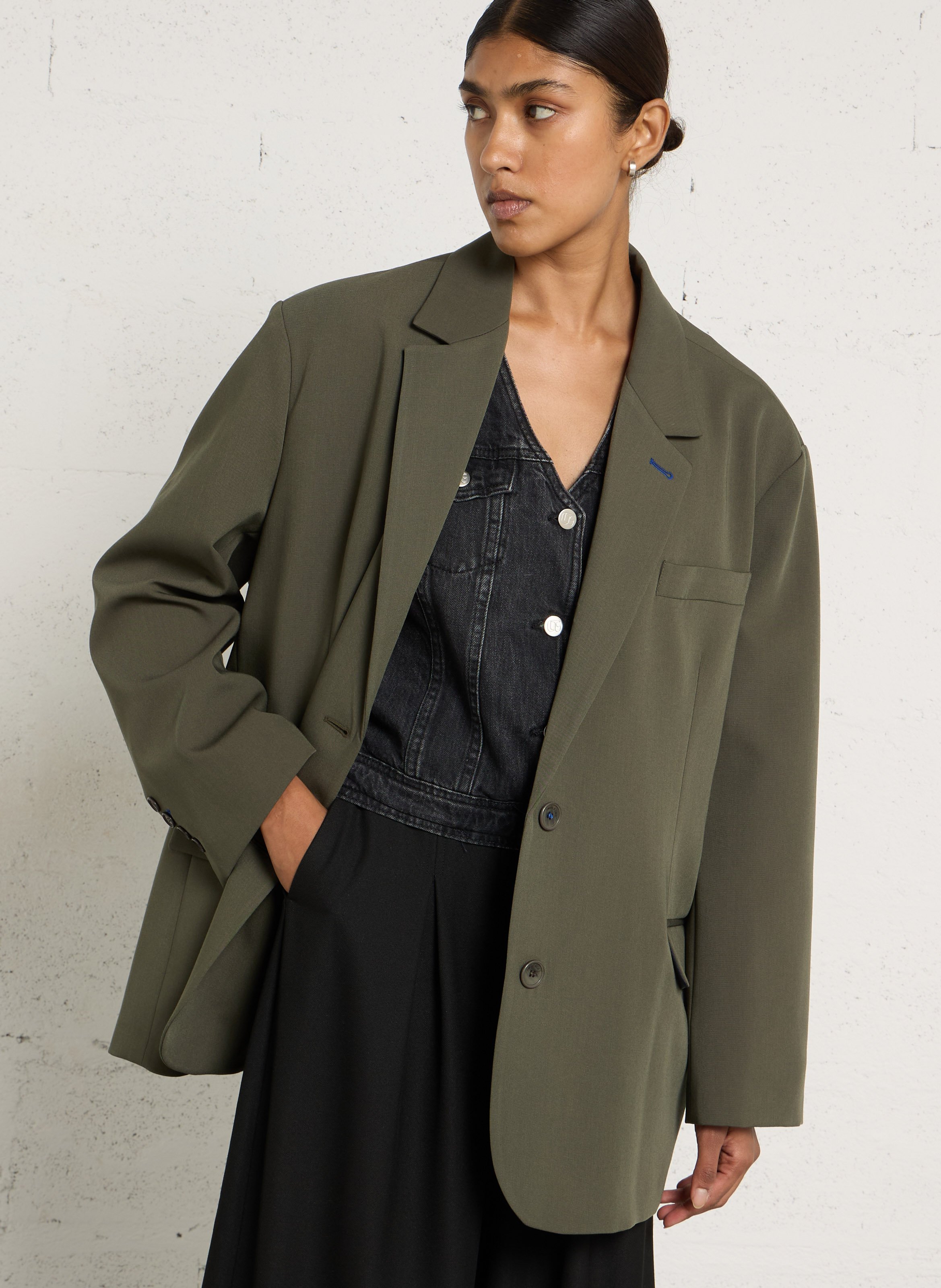 Blazer droit oversize uni IMPERIAL Vert