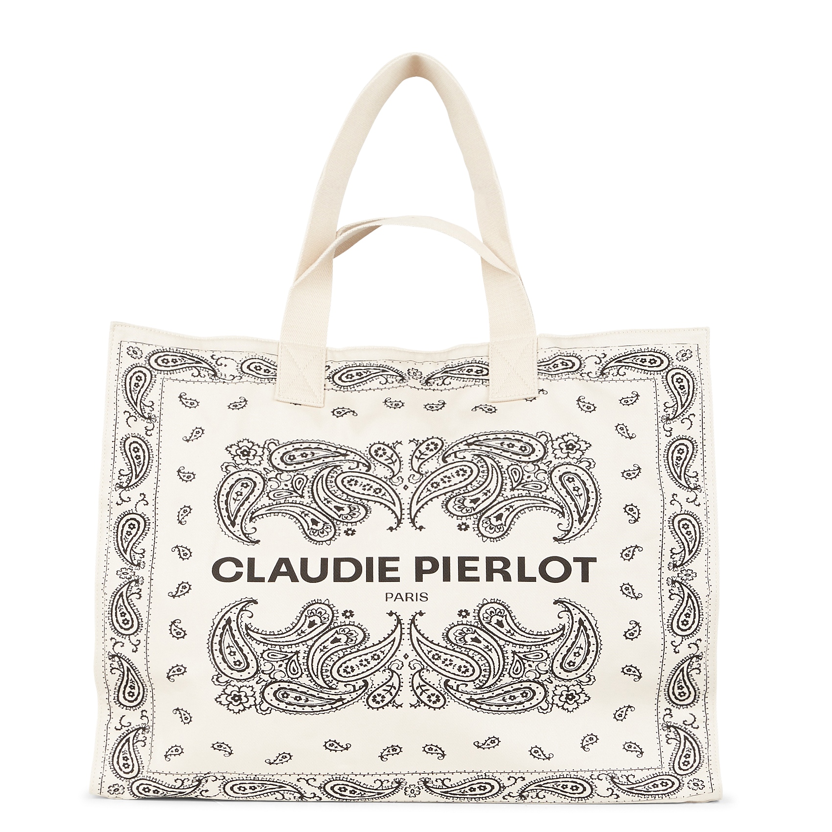 Cabas imprimé à logo en coton CLAUDIE PIERLOT Multicolore