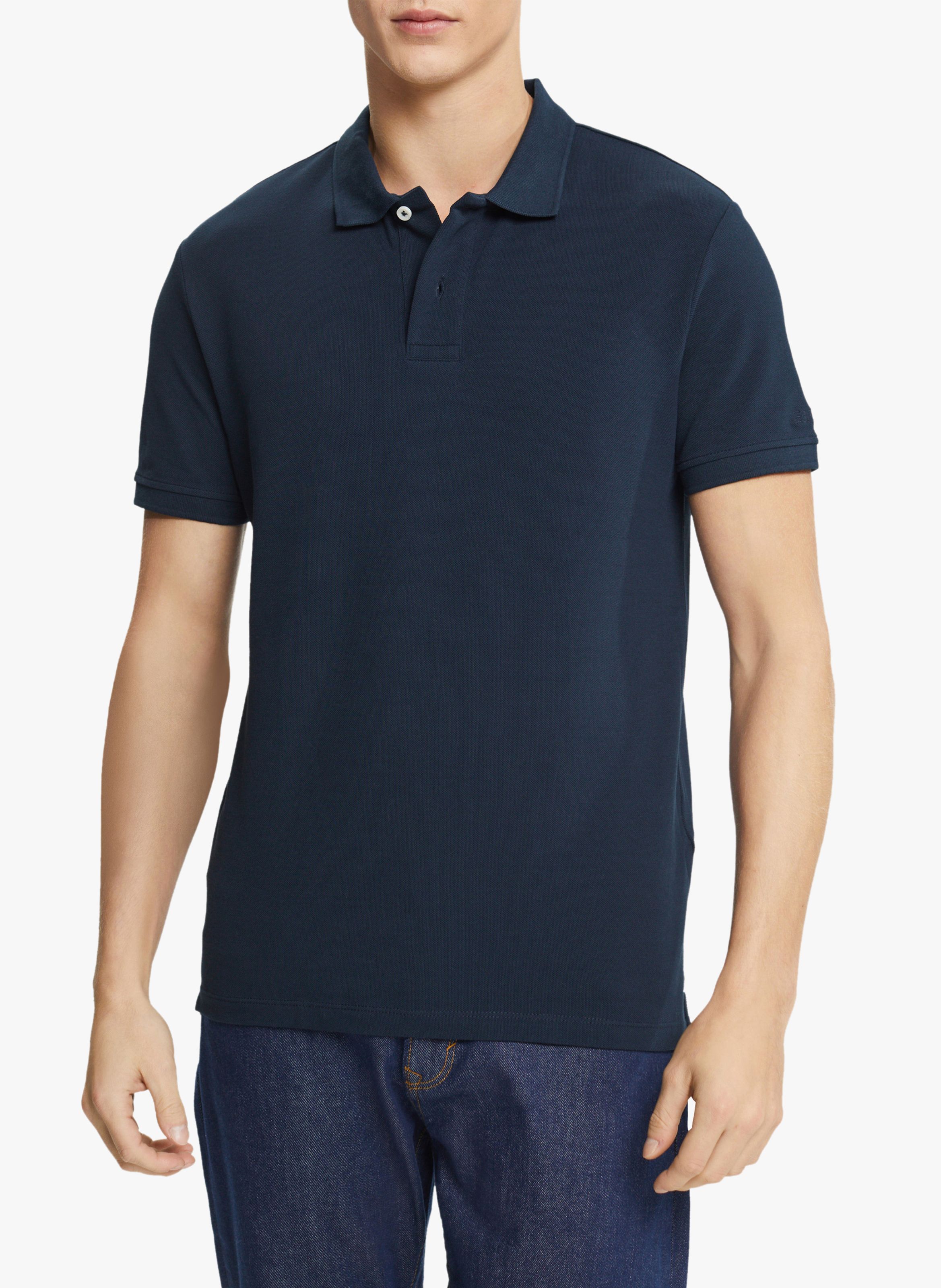 Regular fit Katoenen Polo Navy Esprit Heren Place des Tendances