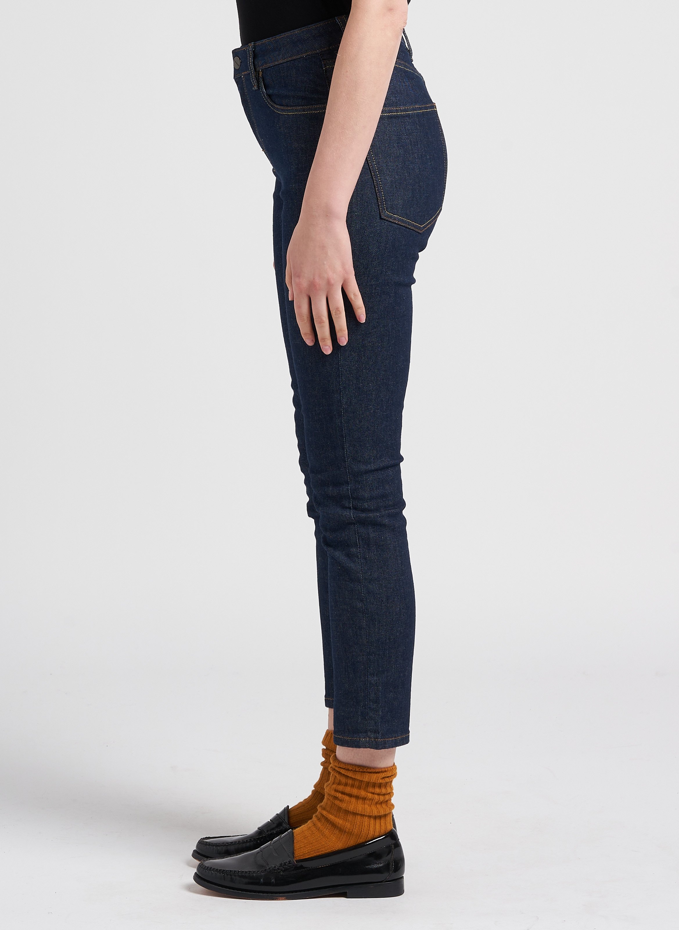 Slim-fit jeans met hoge taille ACQUAVERDE Blauw