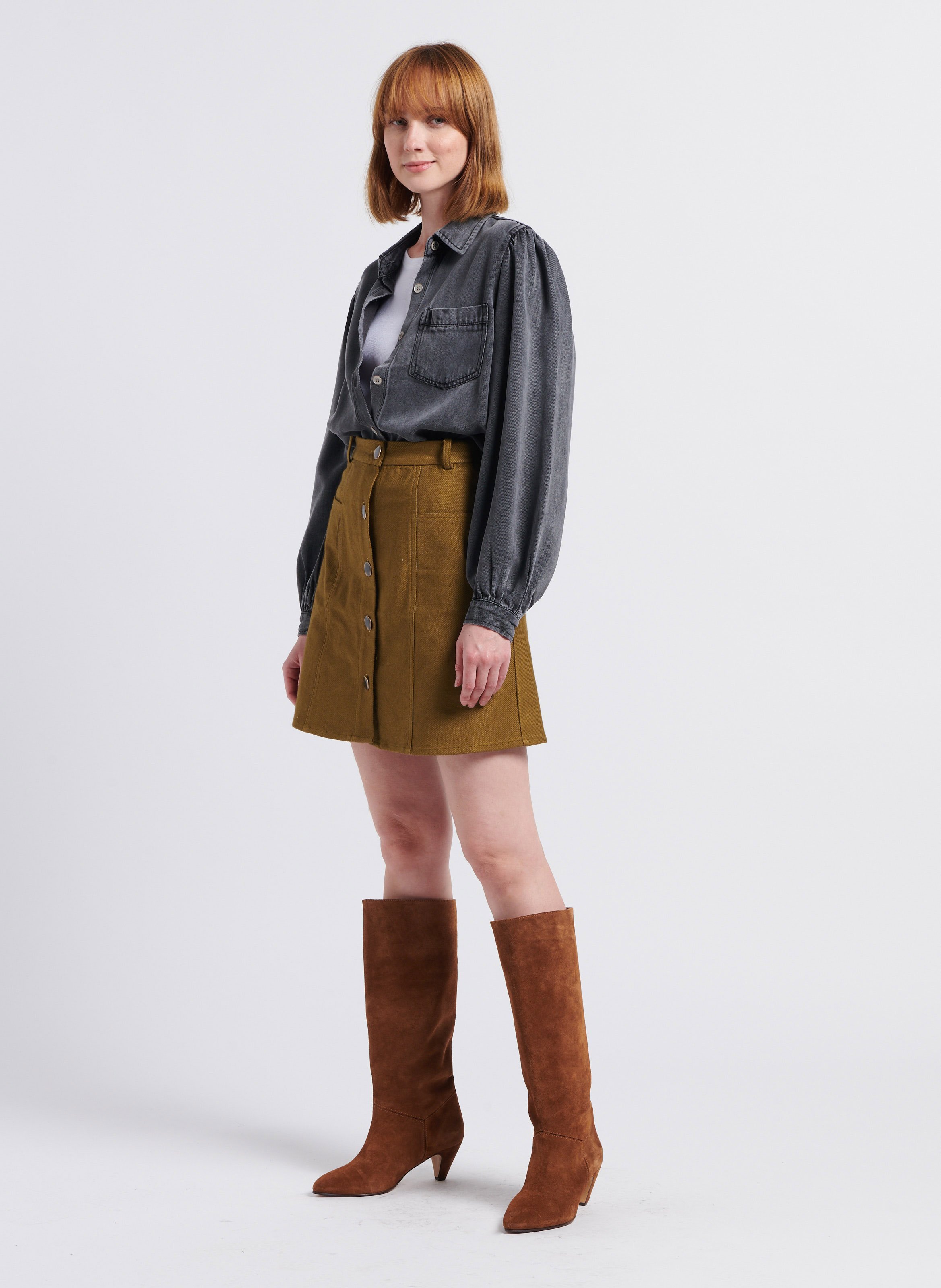 Flared 2024 boot skirt