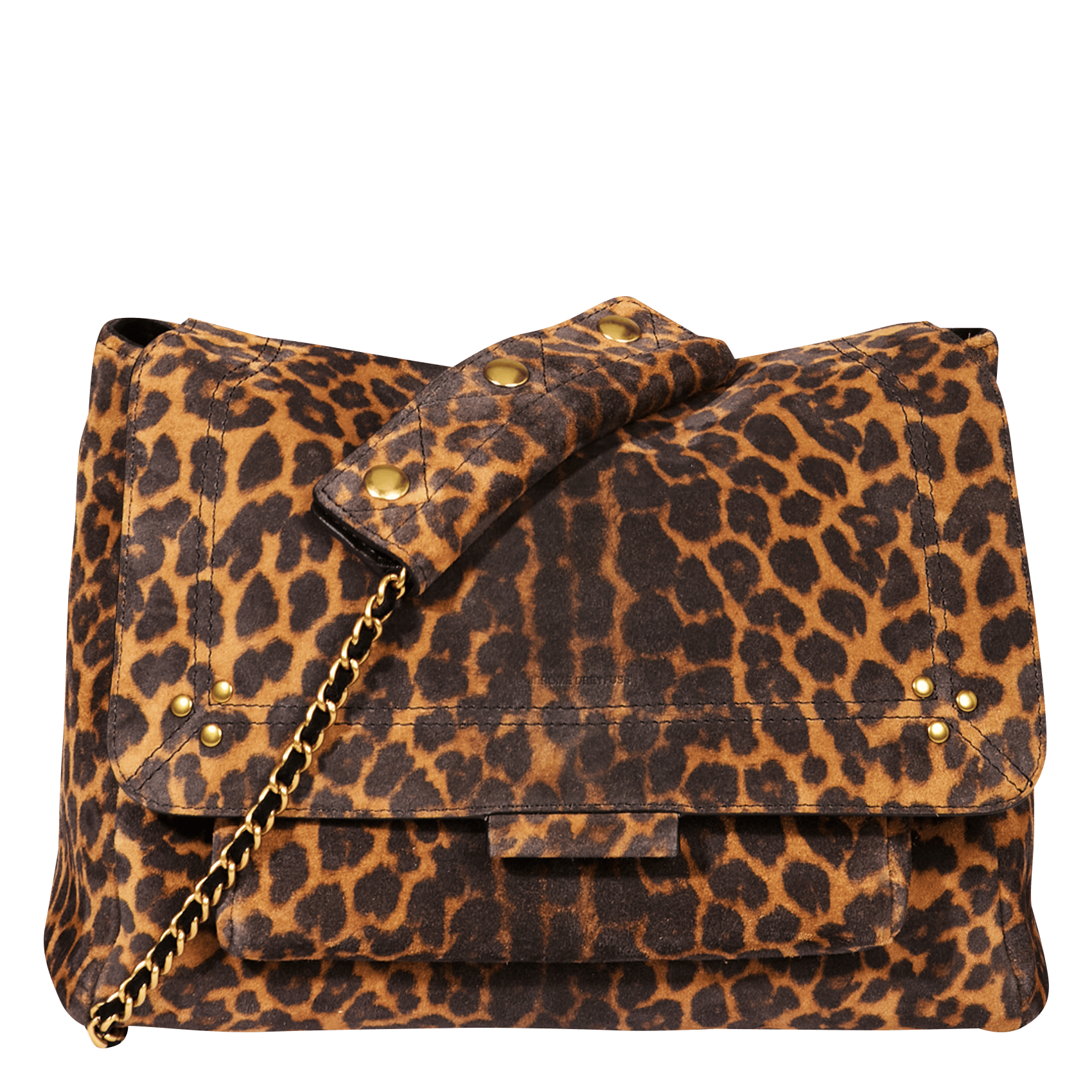 Sac bandoulière en cuir imprimé JEROME DREYFUSS Marron