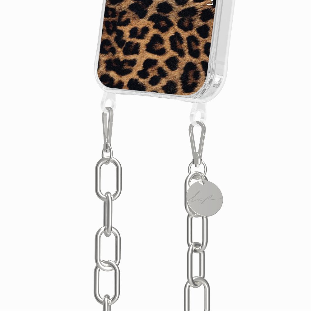 Leopard phone case with rings for iPhone 15 Pro LA COQUE FRANCAISE Brown