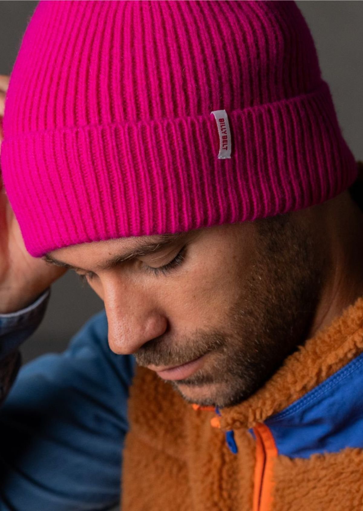 Lamb's wool beanie BILLYBELT Pink