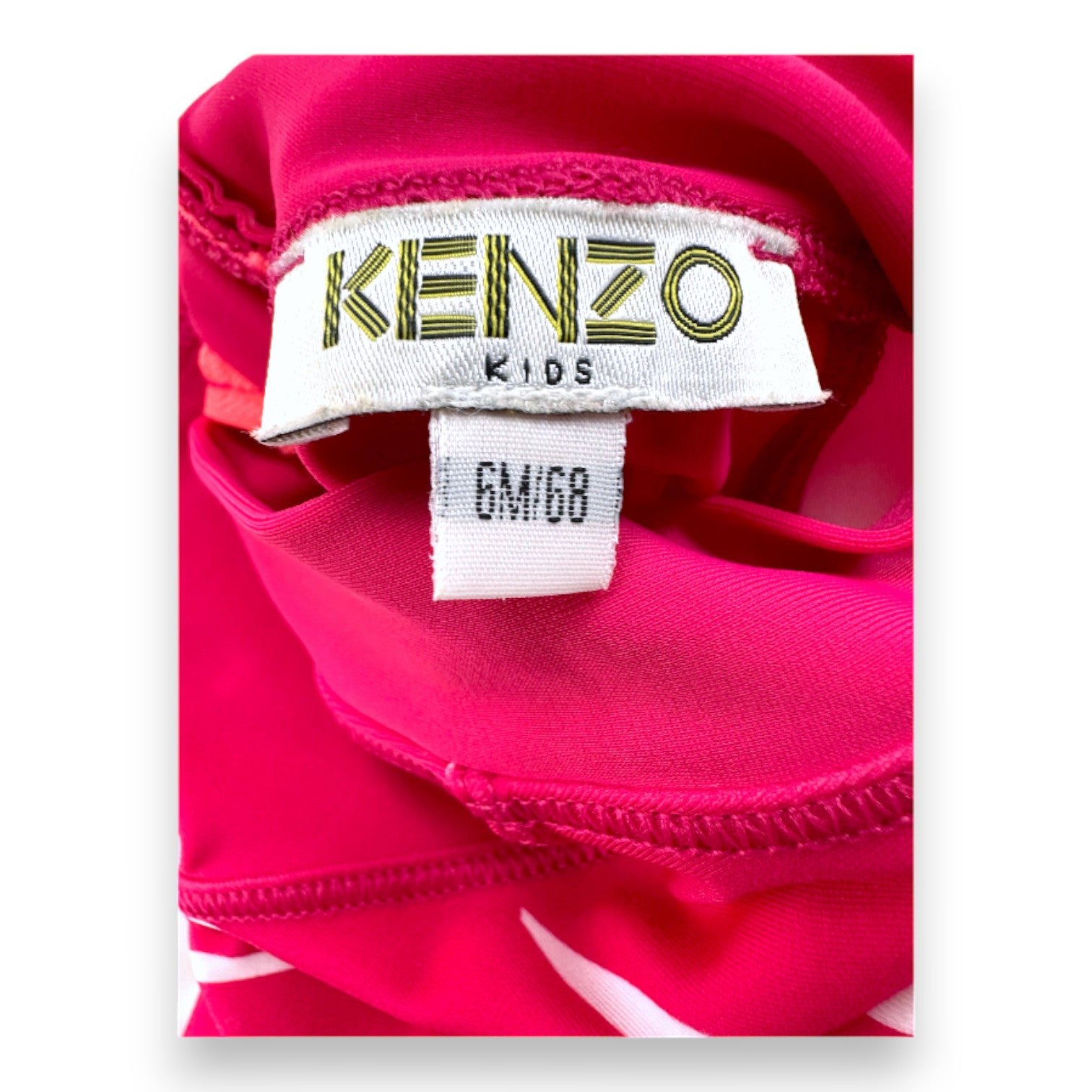 Pink baby jumpsuit - 6 months KENZO - SECONDE MAIN Pink
