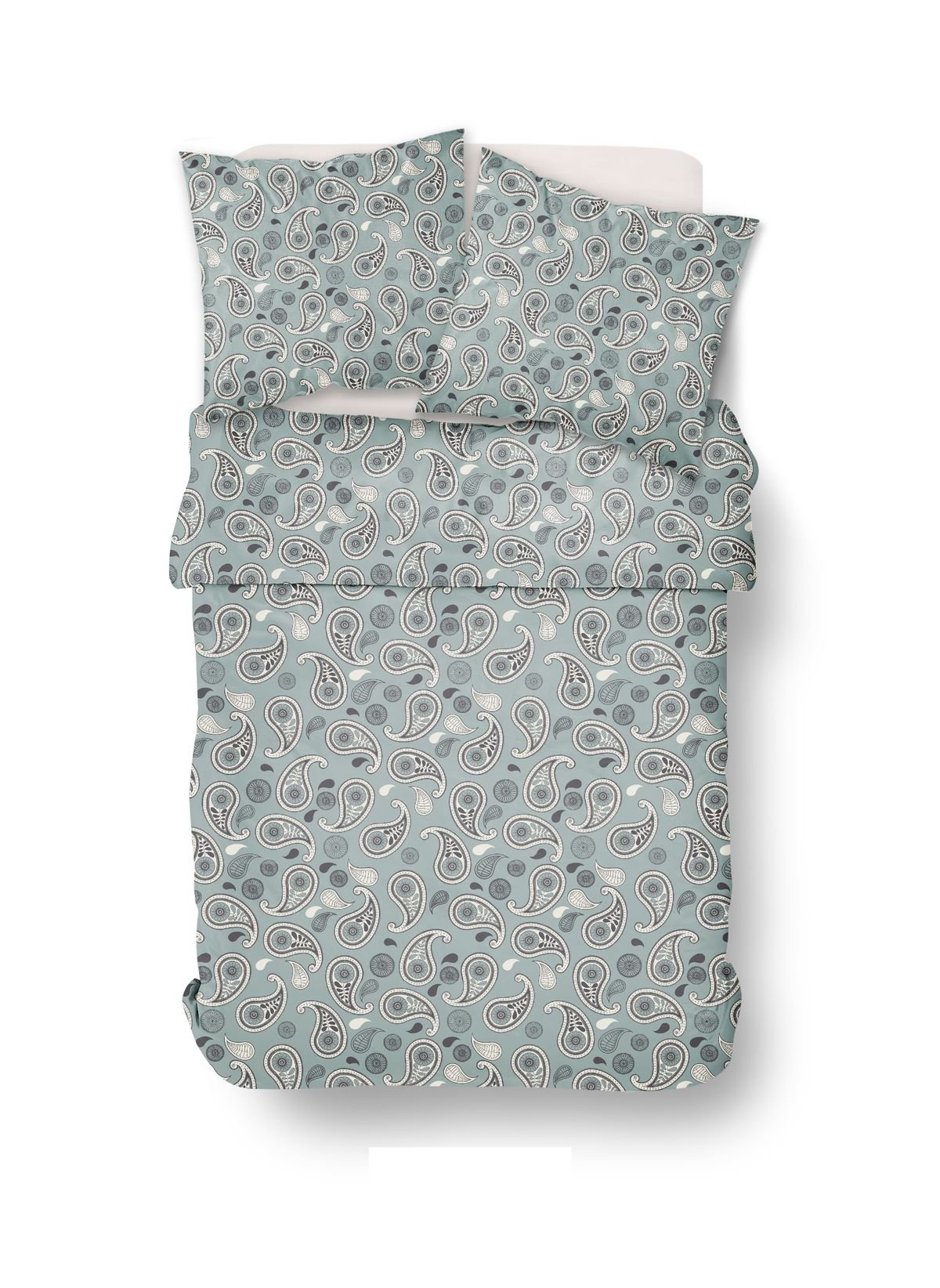 Printed cotton bed set TODAY LINGE DE MAISON Green