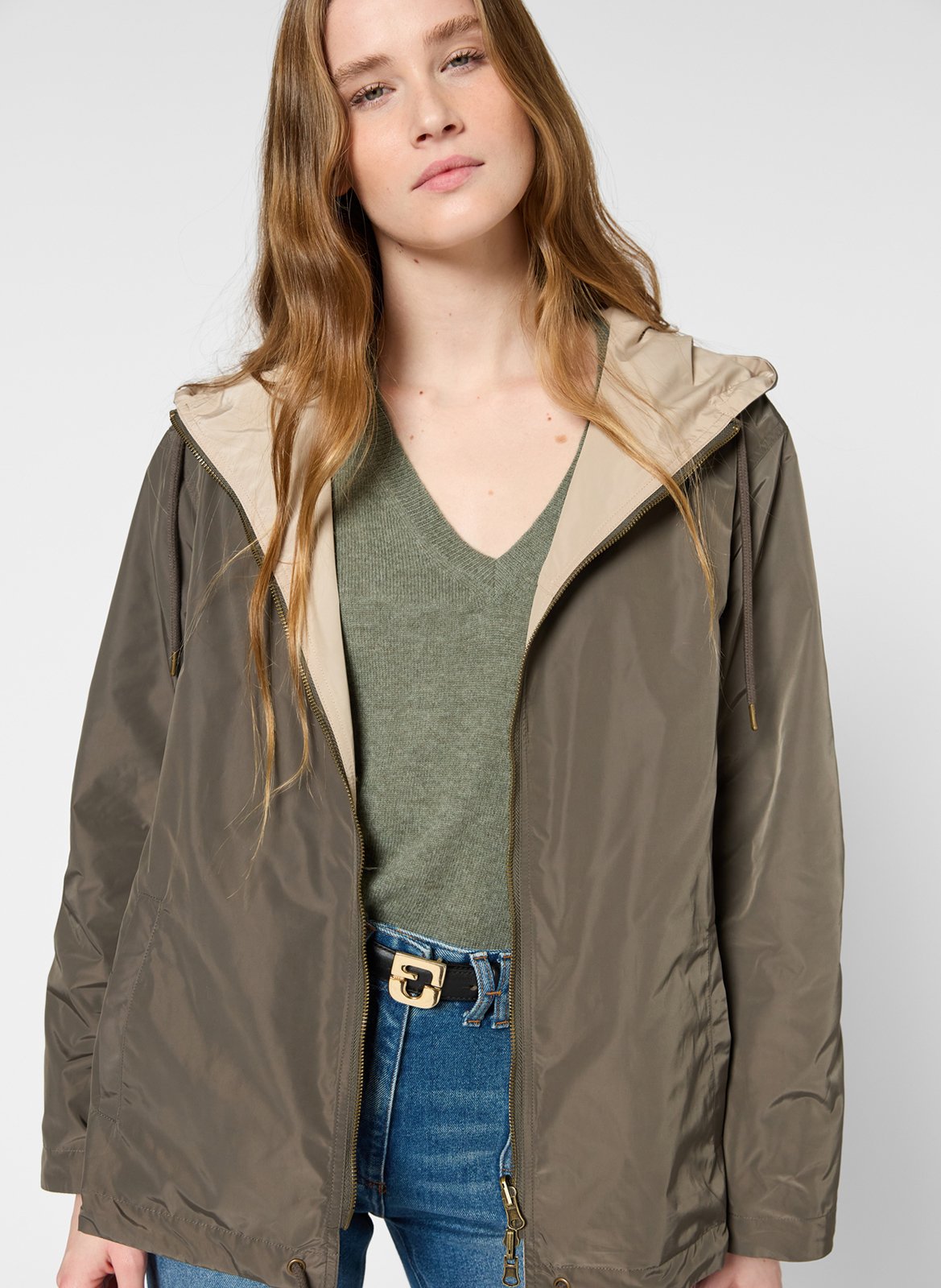 Parka met opstaande kraag GERARD DAREL Kaki