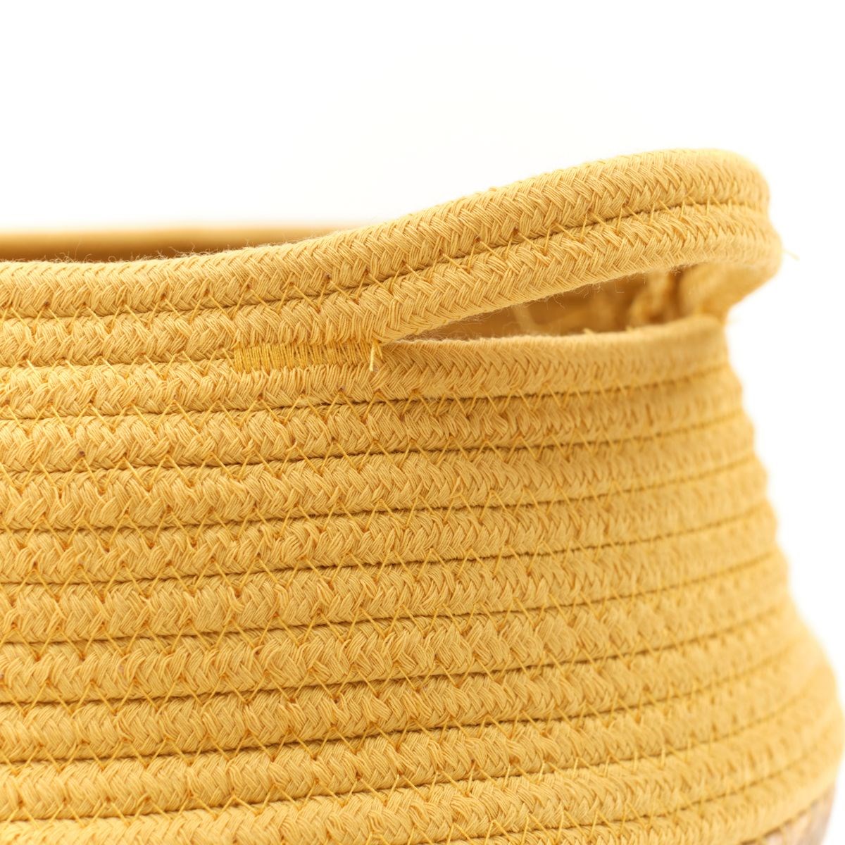 Round cotton basket FACTORY Yellow