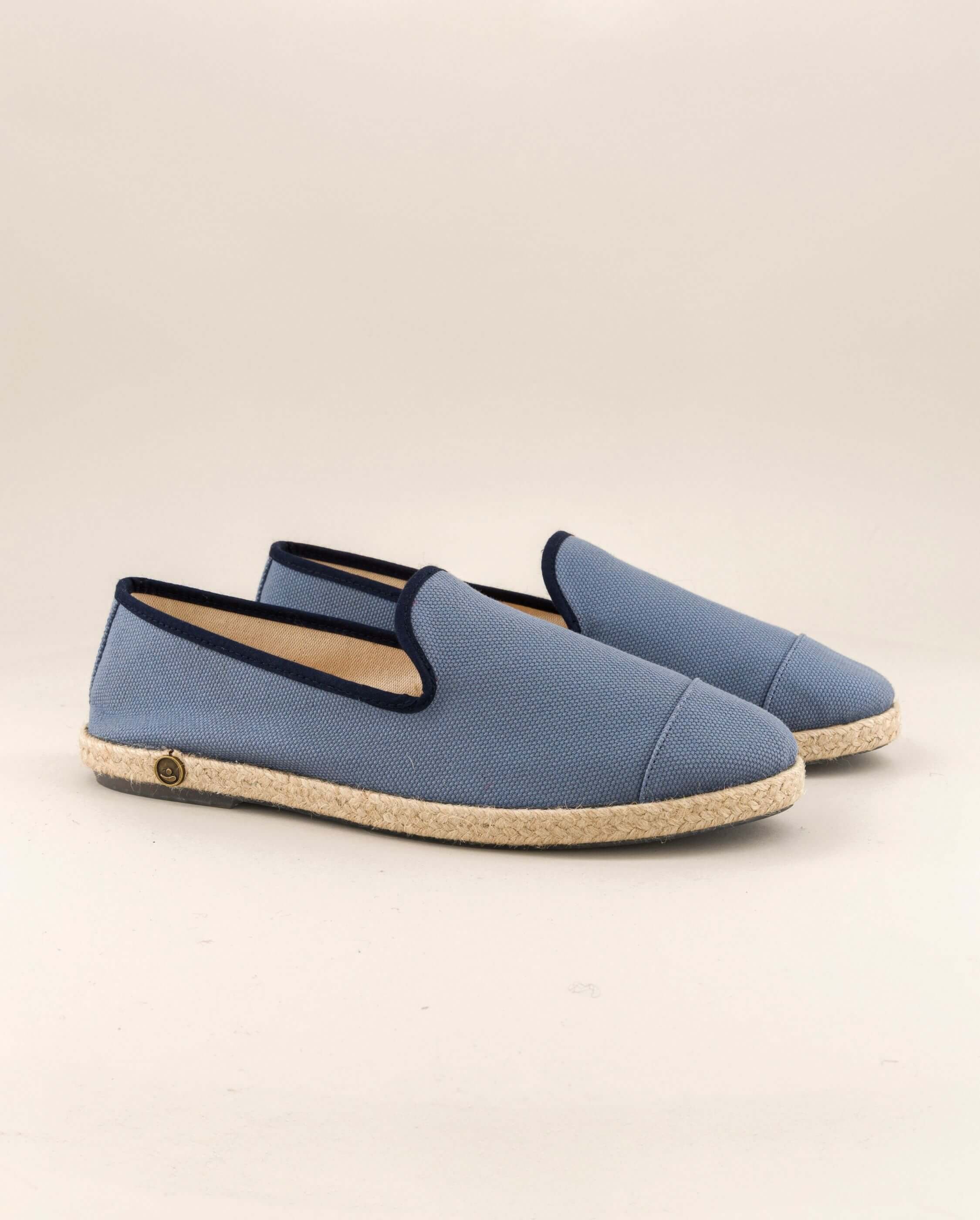 Men's navy blue cotton espadrilles ANGARDE Blue