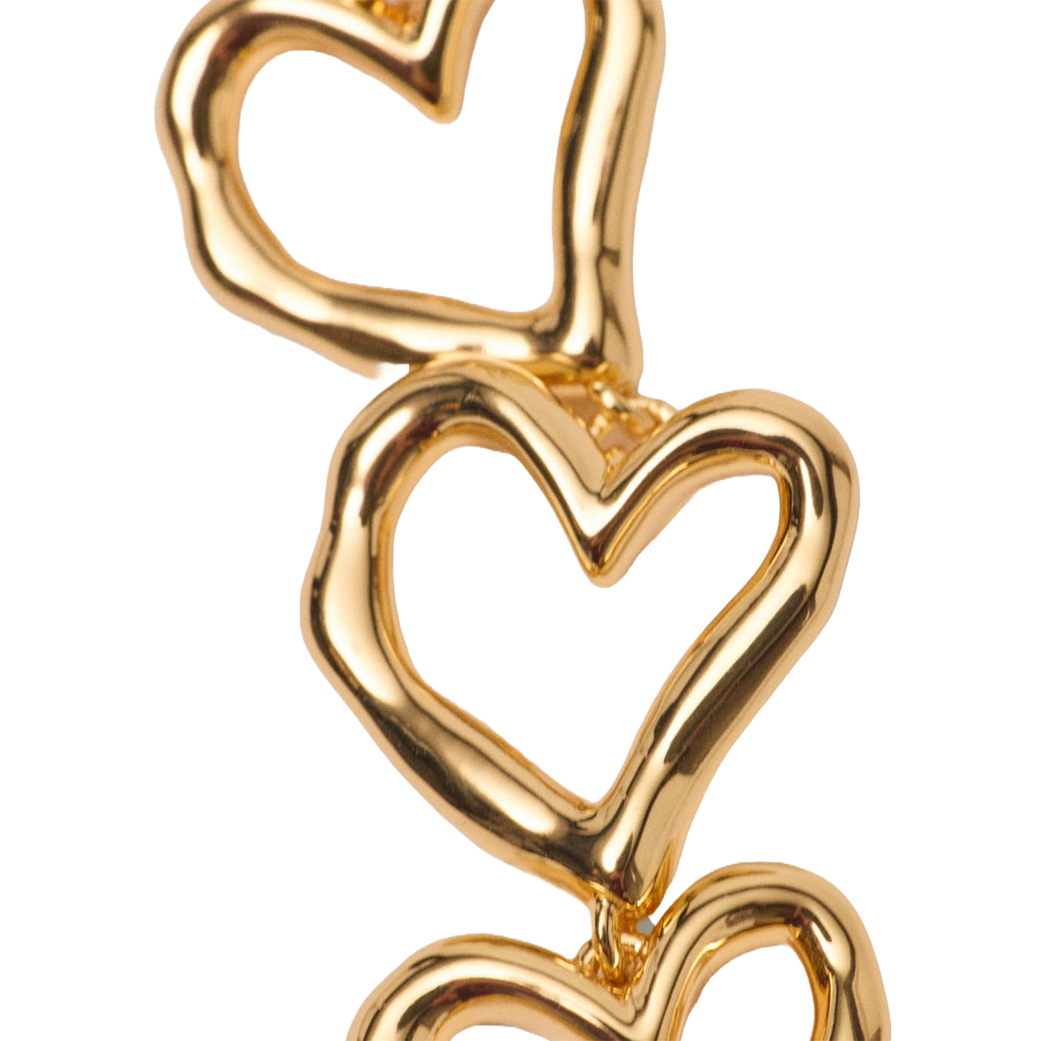 Heart-shaped earrings MAJE Golden
