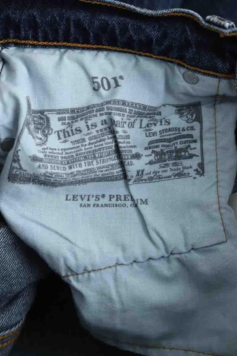 501? straight cotton jeans LEVI'S - Seconde main Blue