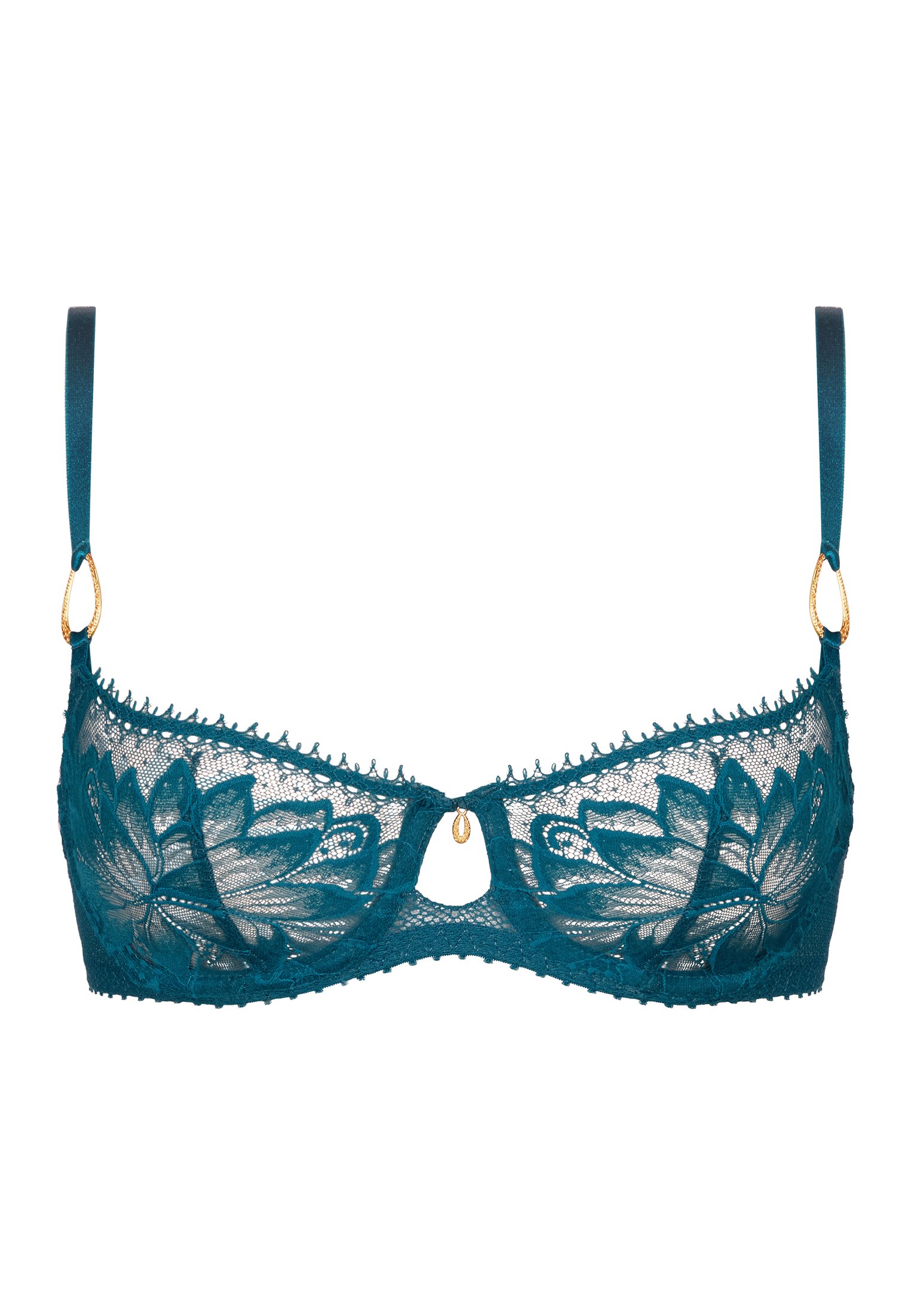 Underwired demi-cup bra AUBADE Blue