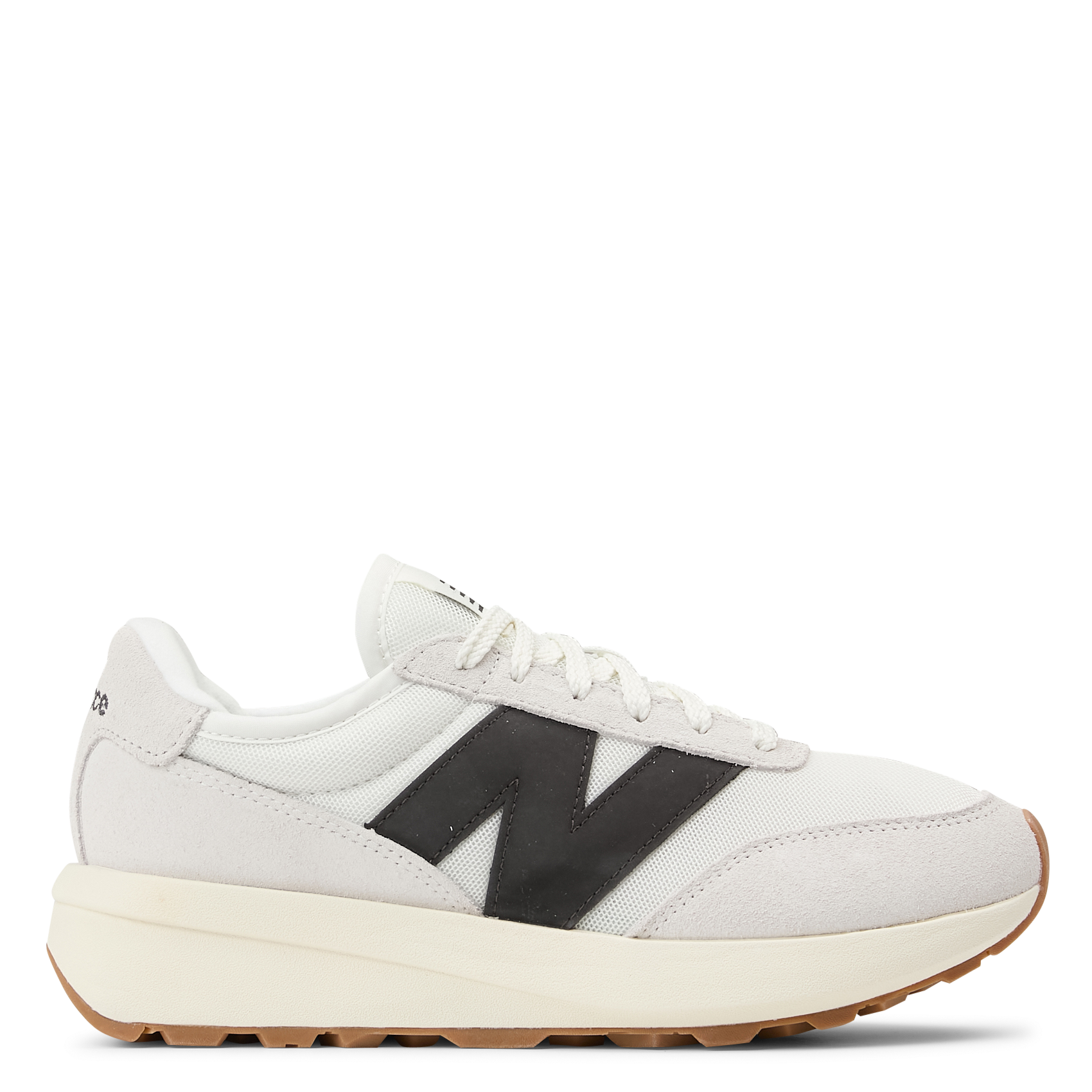 Low-top leather mix sneakers NEW BALANCE White