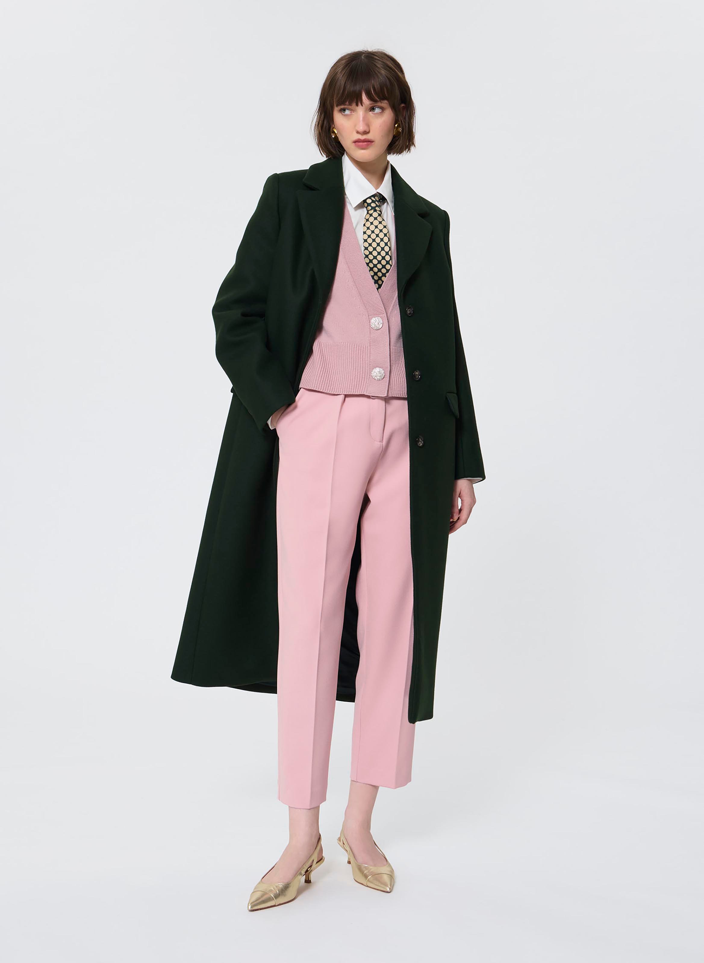 Alpaca wool coat  TARA JARMON Green