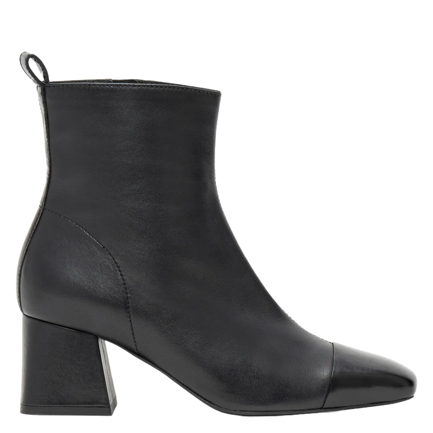 Bottines à talons en cuir BOCAGE Noir