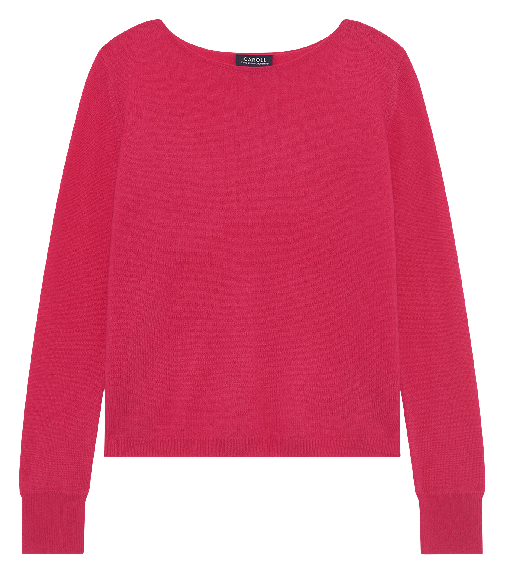 Pull en cachemire col bateau CAROLL Rose