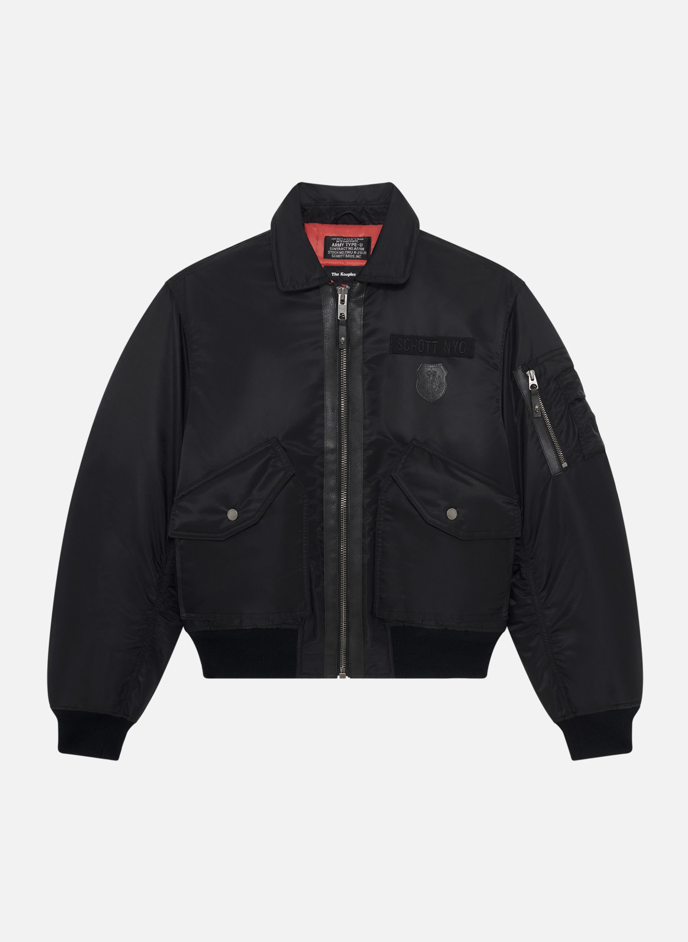 Aviator blouson jacket THE KOOPLES Black