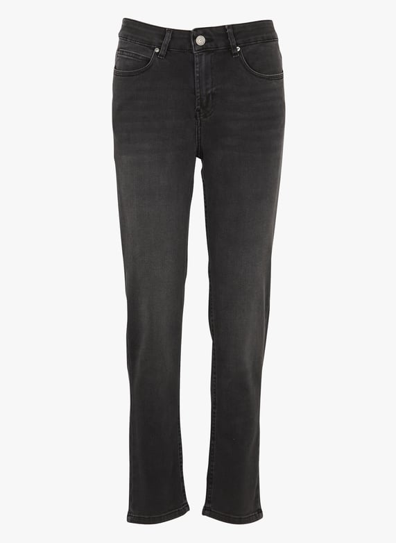 Cotton-blend boyfit jeans | Black by SUD EXPRESS Cotton-blend boyfit jeans Black