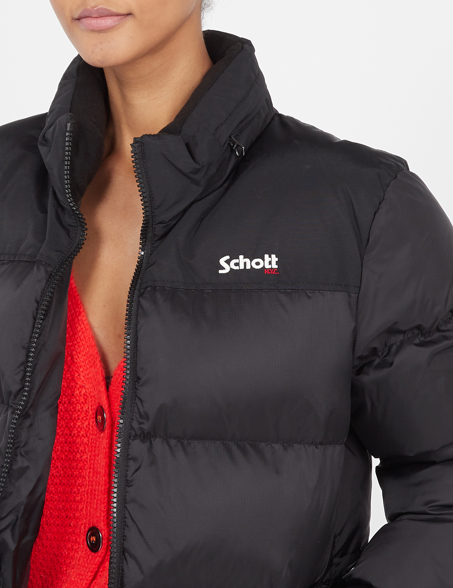 Steppjacke mit Stehkragen SCHOTT Schwarz