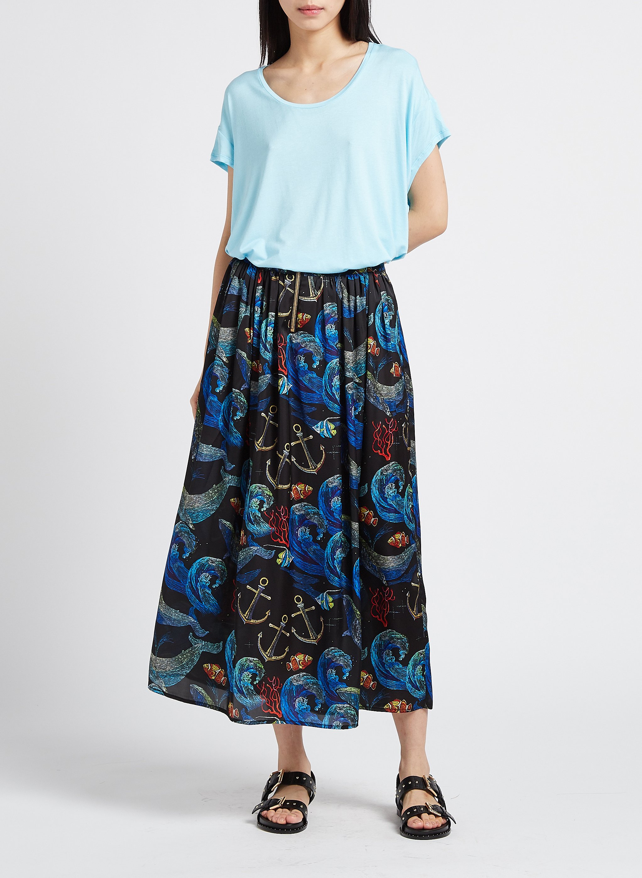 Midirock mit Print HEIMSTONE Mehrfarbig