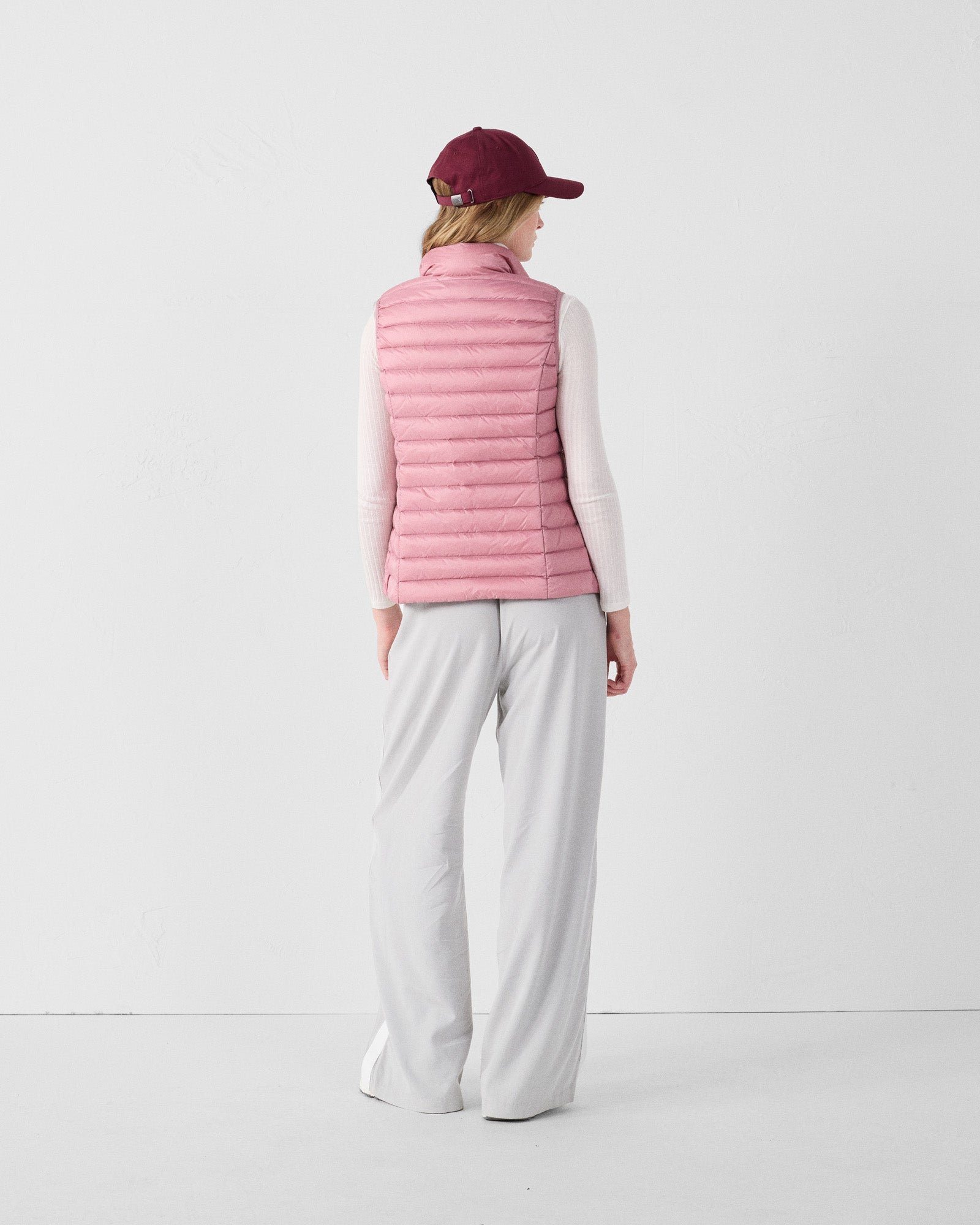 Sleeveless lightweight down vest seda JOTT Pink