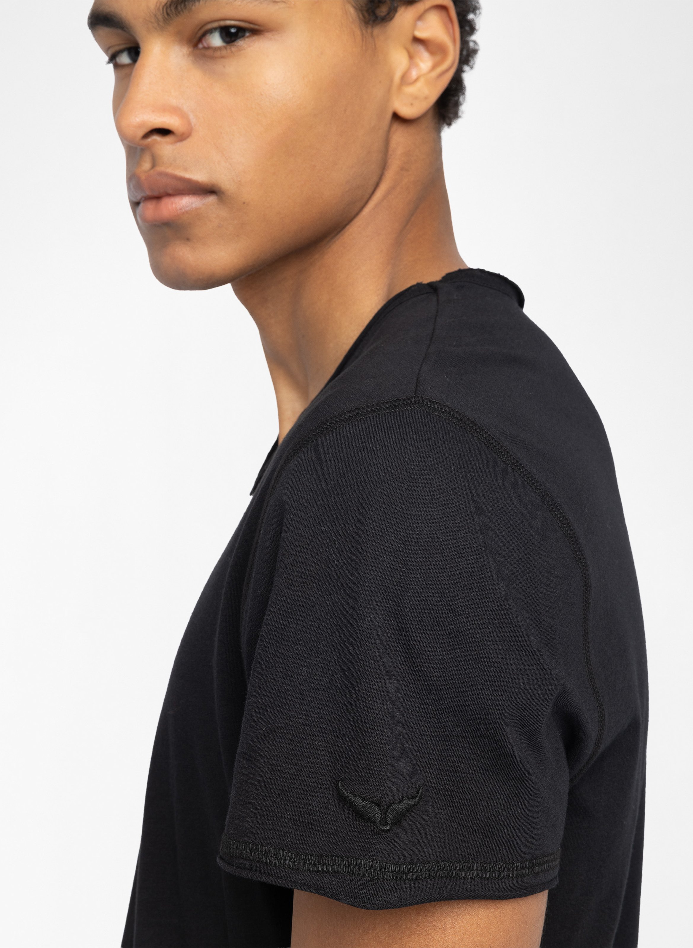 Gerade geschnittenes T-Shirt aus Baumwolle ZADIG&VOLTAIRE Schwarz