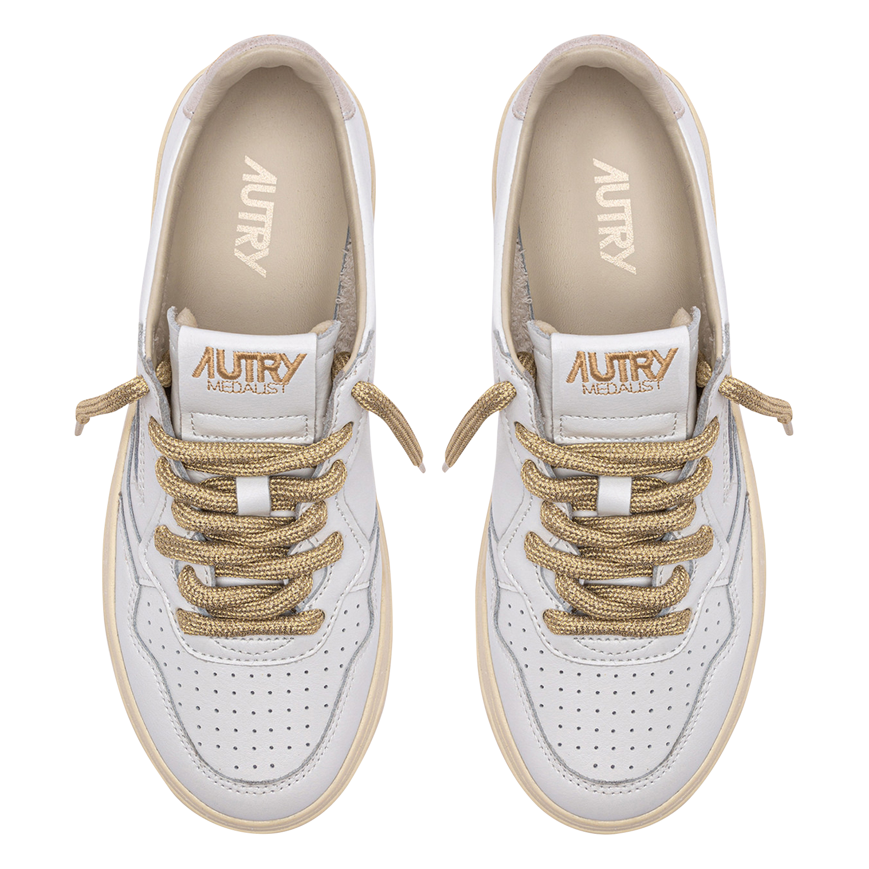 Baskets basses en cuir AUTRY Rose