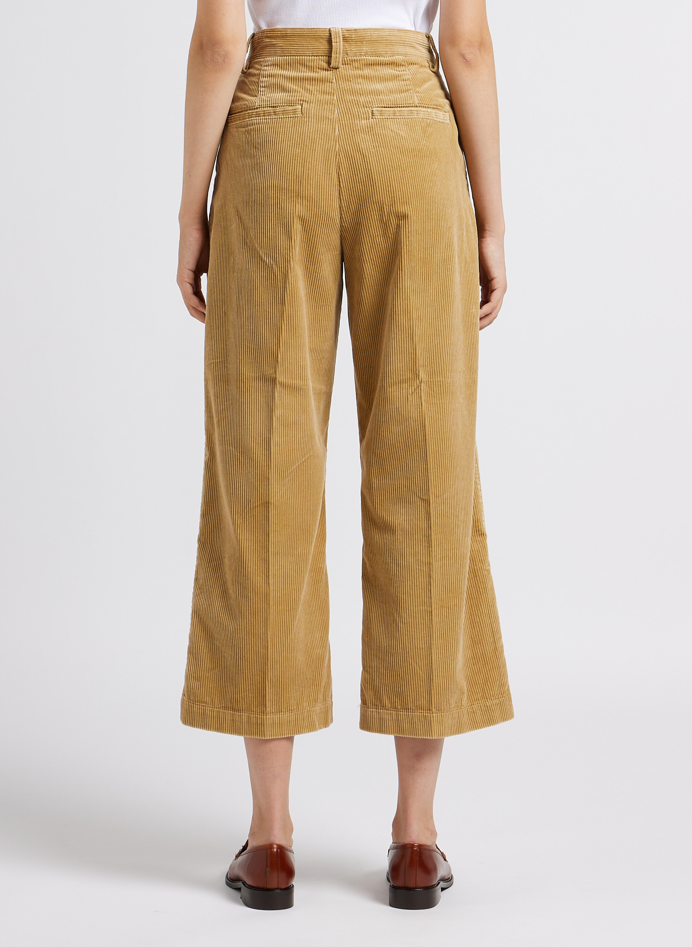 Pantalon large côtelé en coton  POLO RALPH LAUREN Beige