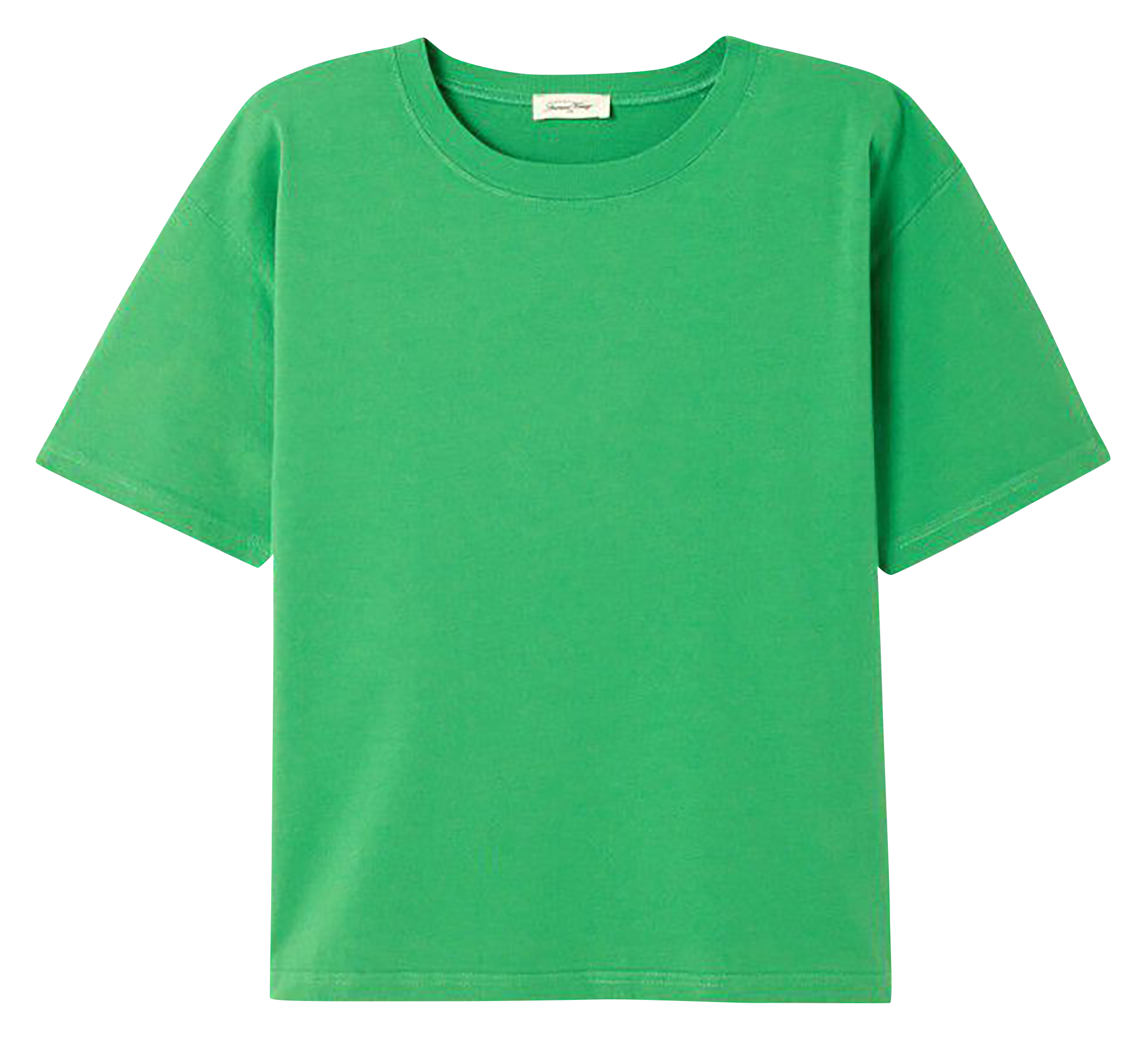 Baumwoll-T-Shirt mit Rundhalsausschnitt  AMERICAN VINTAGE Grun