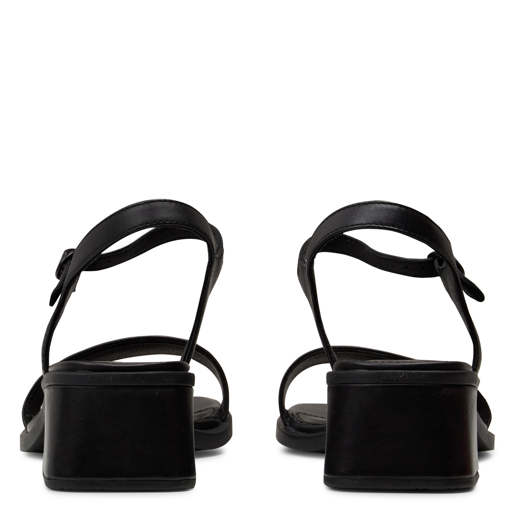 Sandalen met hoge hakken in effen leer CAMPER Zwart