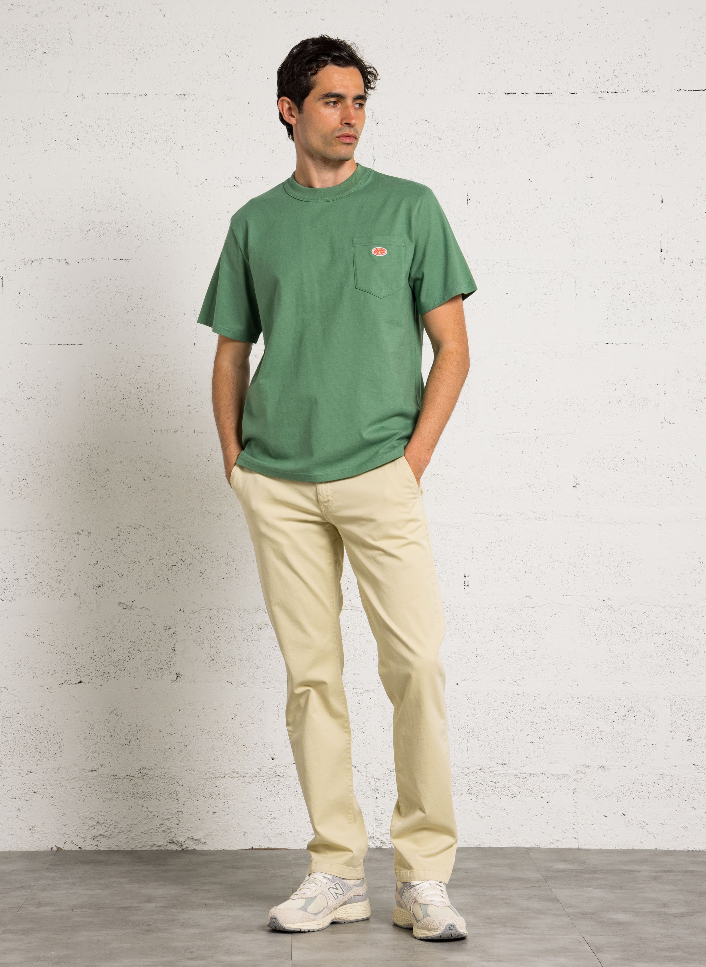 Tee-shirt droit en coton bio  ARMOR LUX Vert