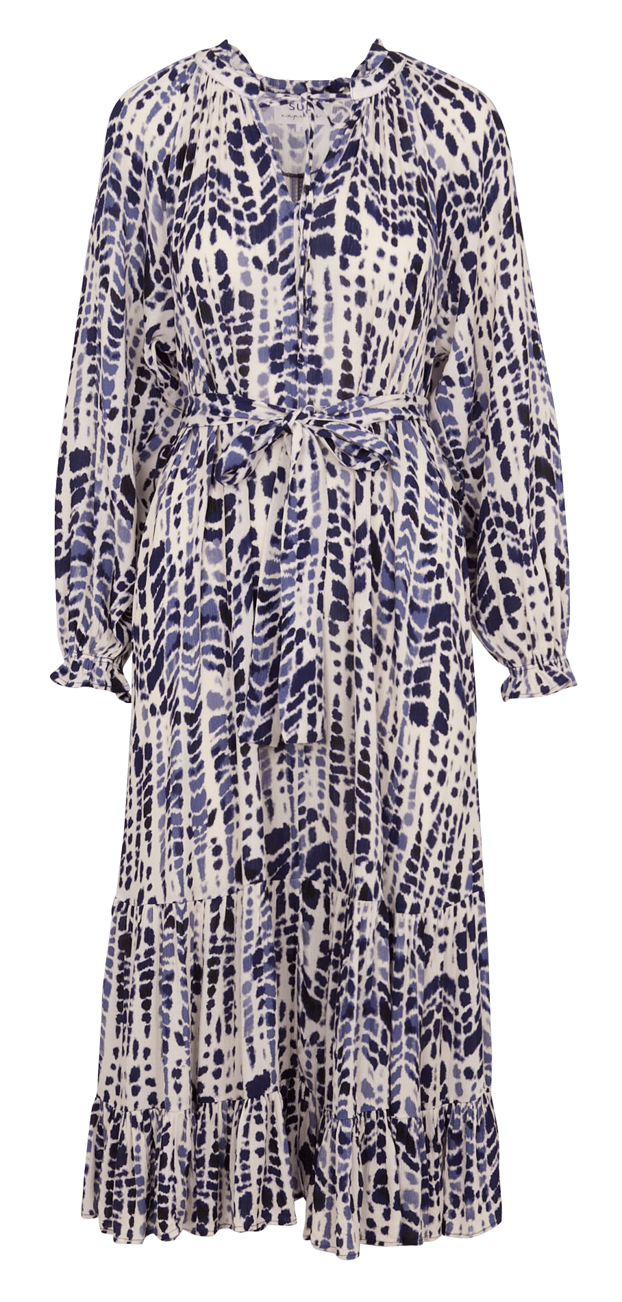 Robe longue imprimée SUD EXPRESS Beige