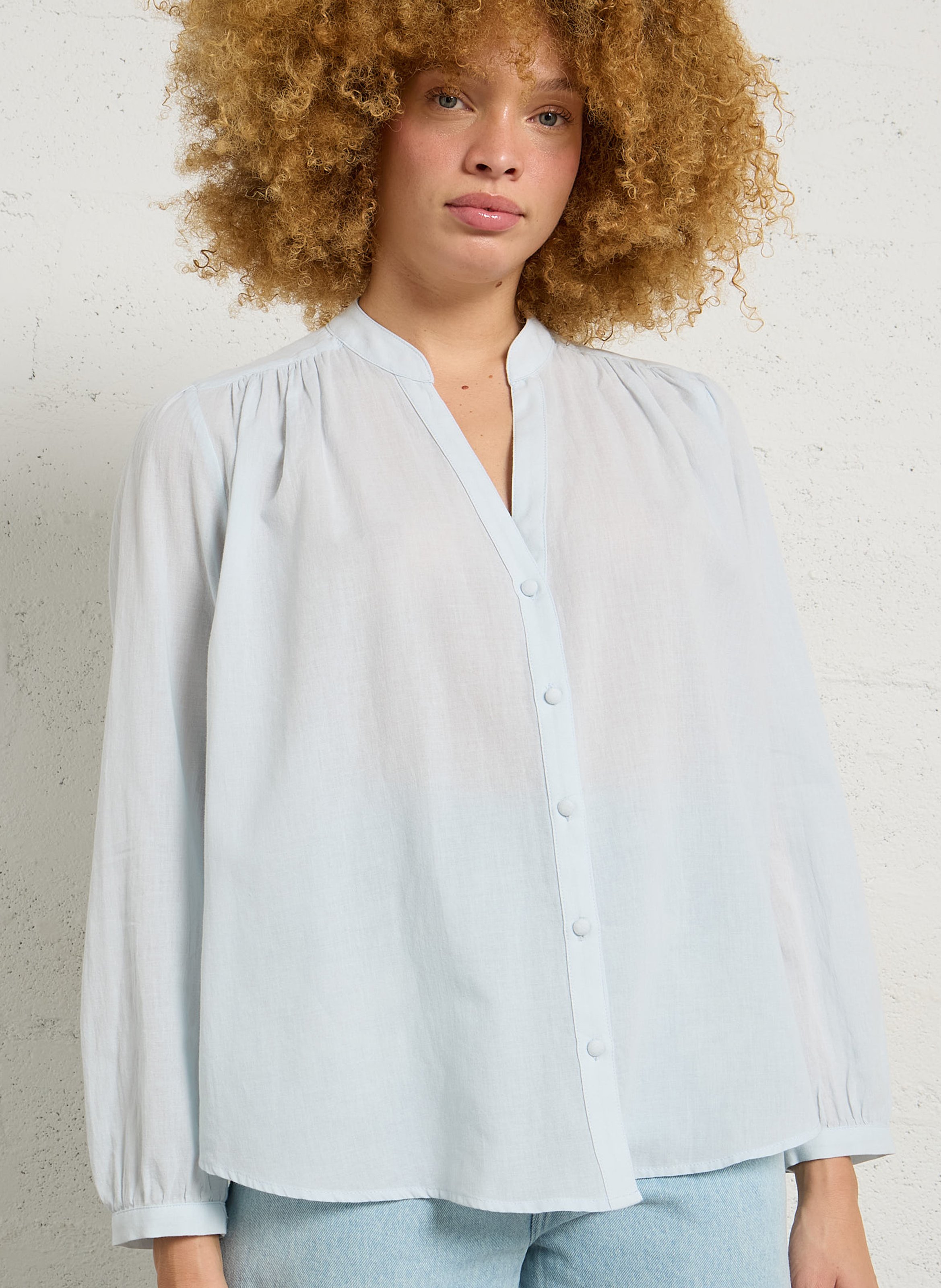 Loose-fit cotton shirt BERENICE