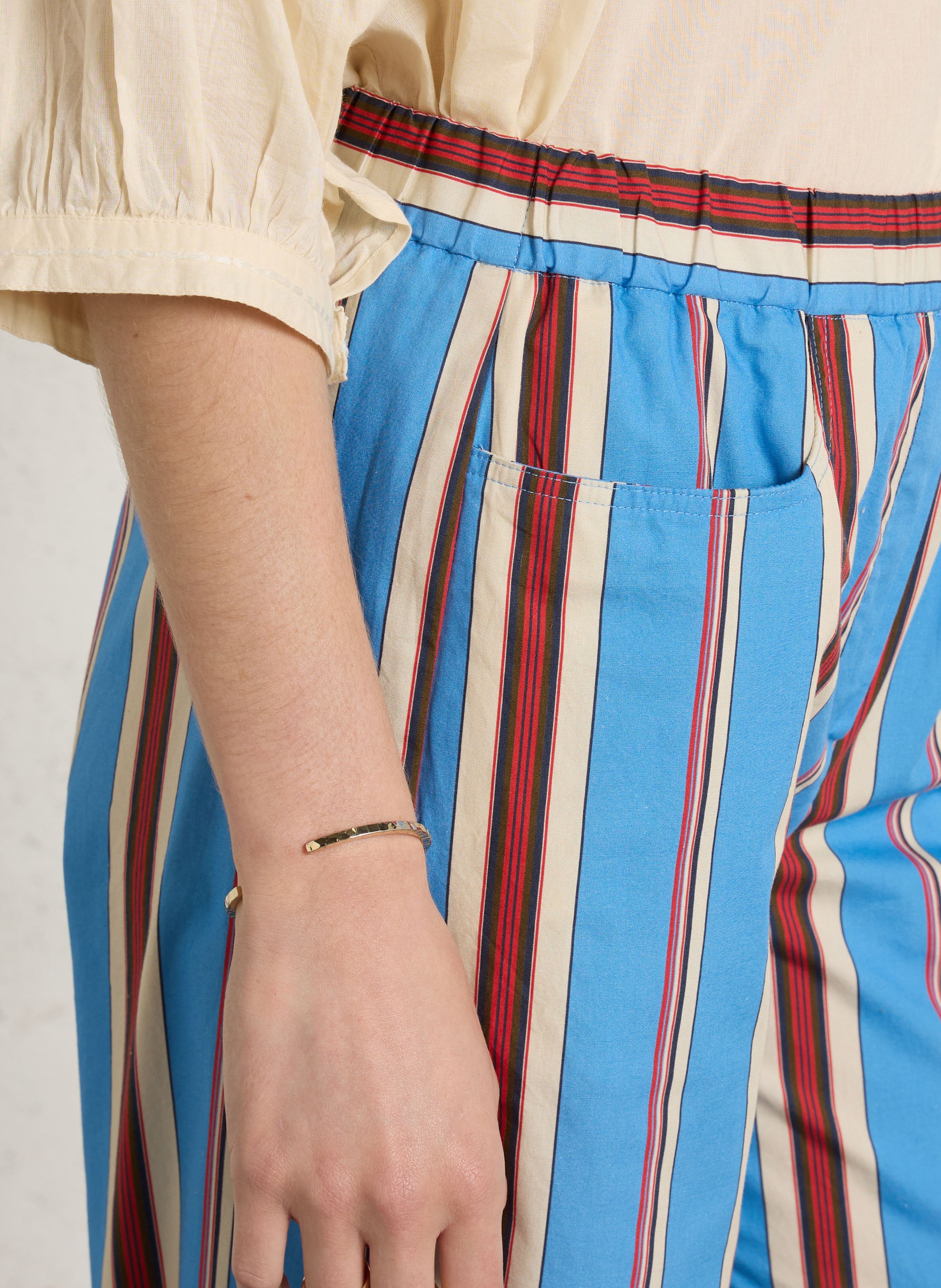 Pantalon large en coton DIEGA Multicolore