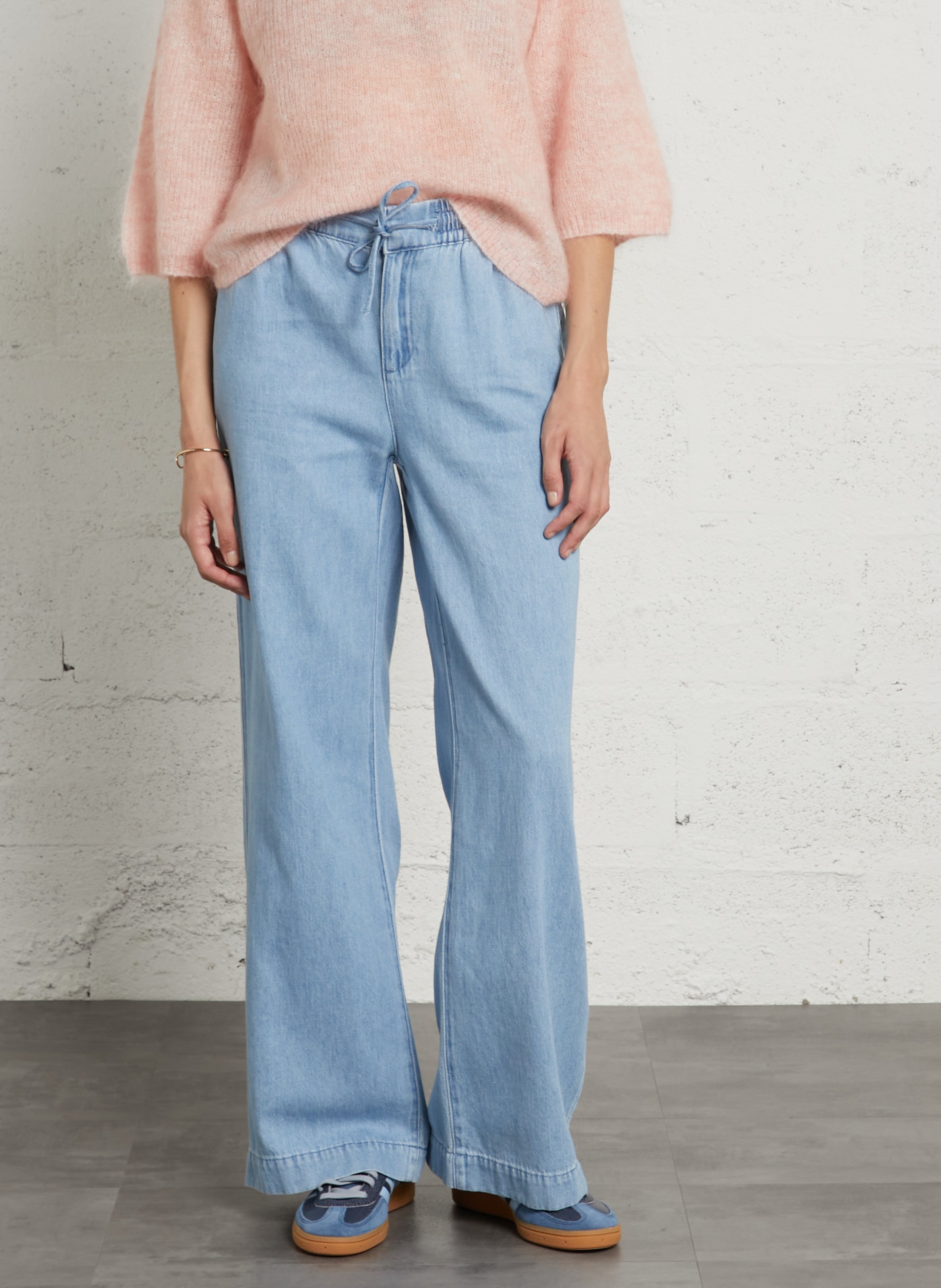 Flared cotton jeans MAISON 123 Blue