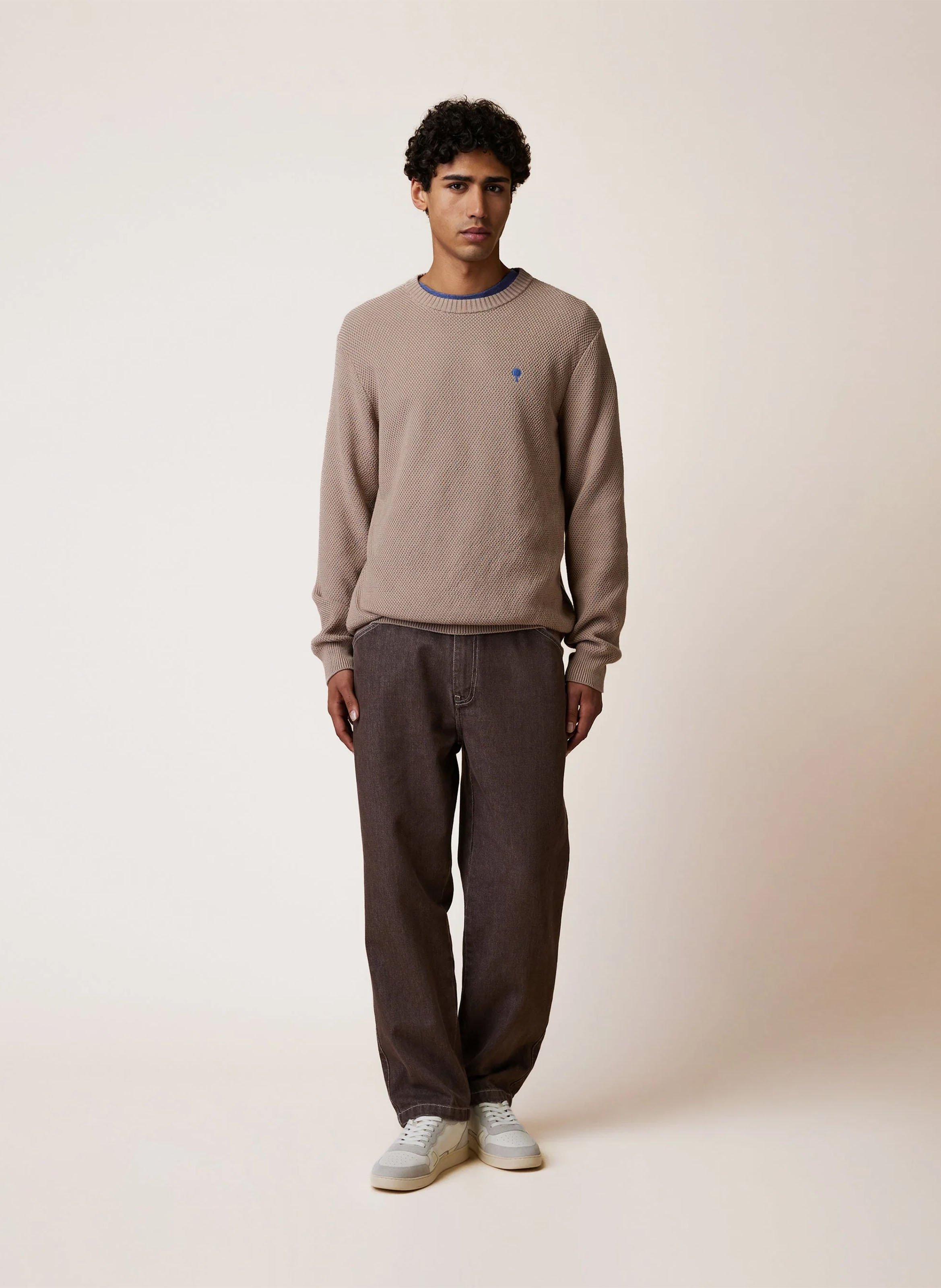 Straight-leg cotton jeans FAGUO Brown