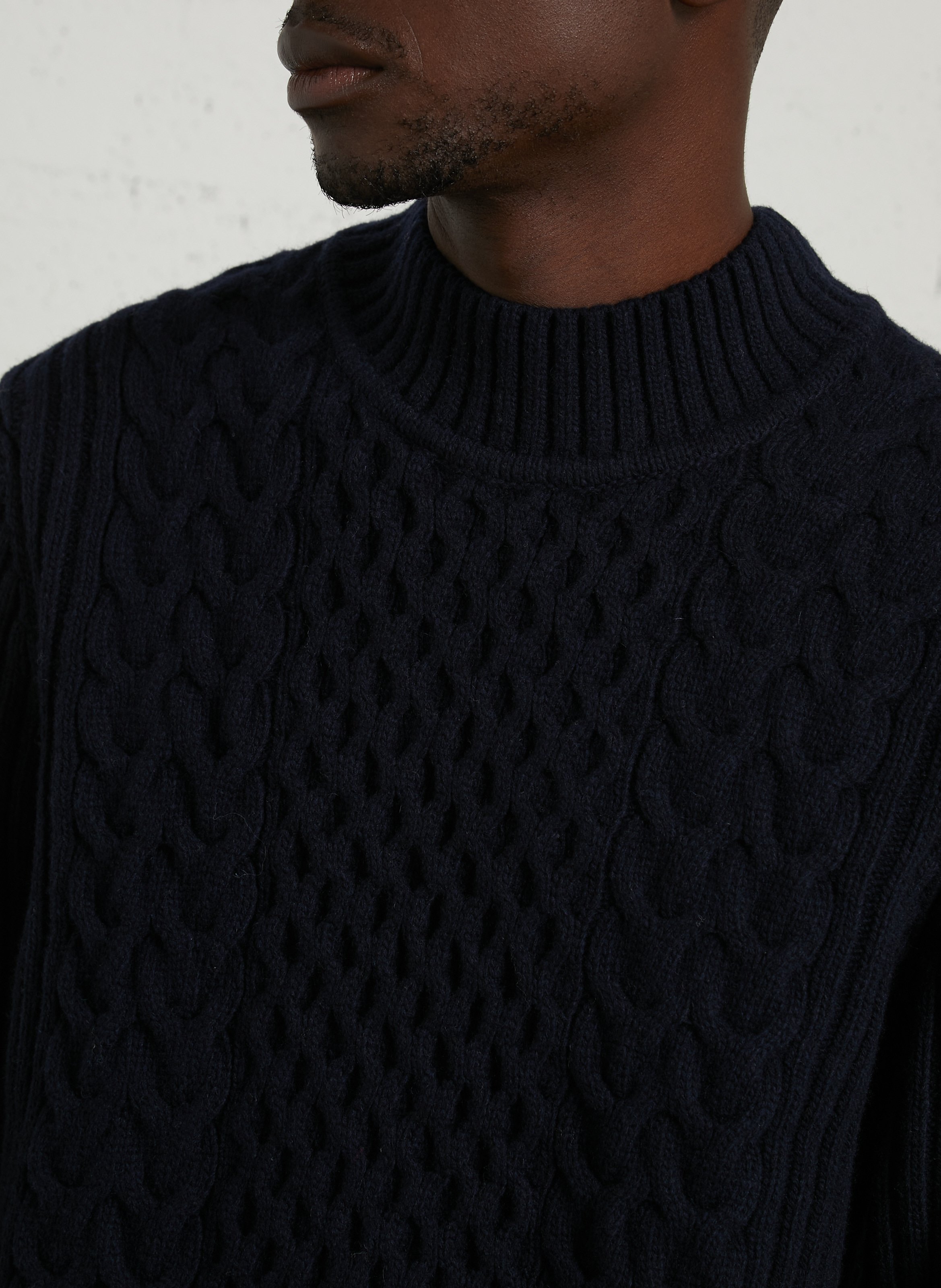 Straight wool-blend sweater ARMOR LUX Blue