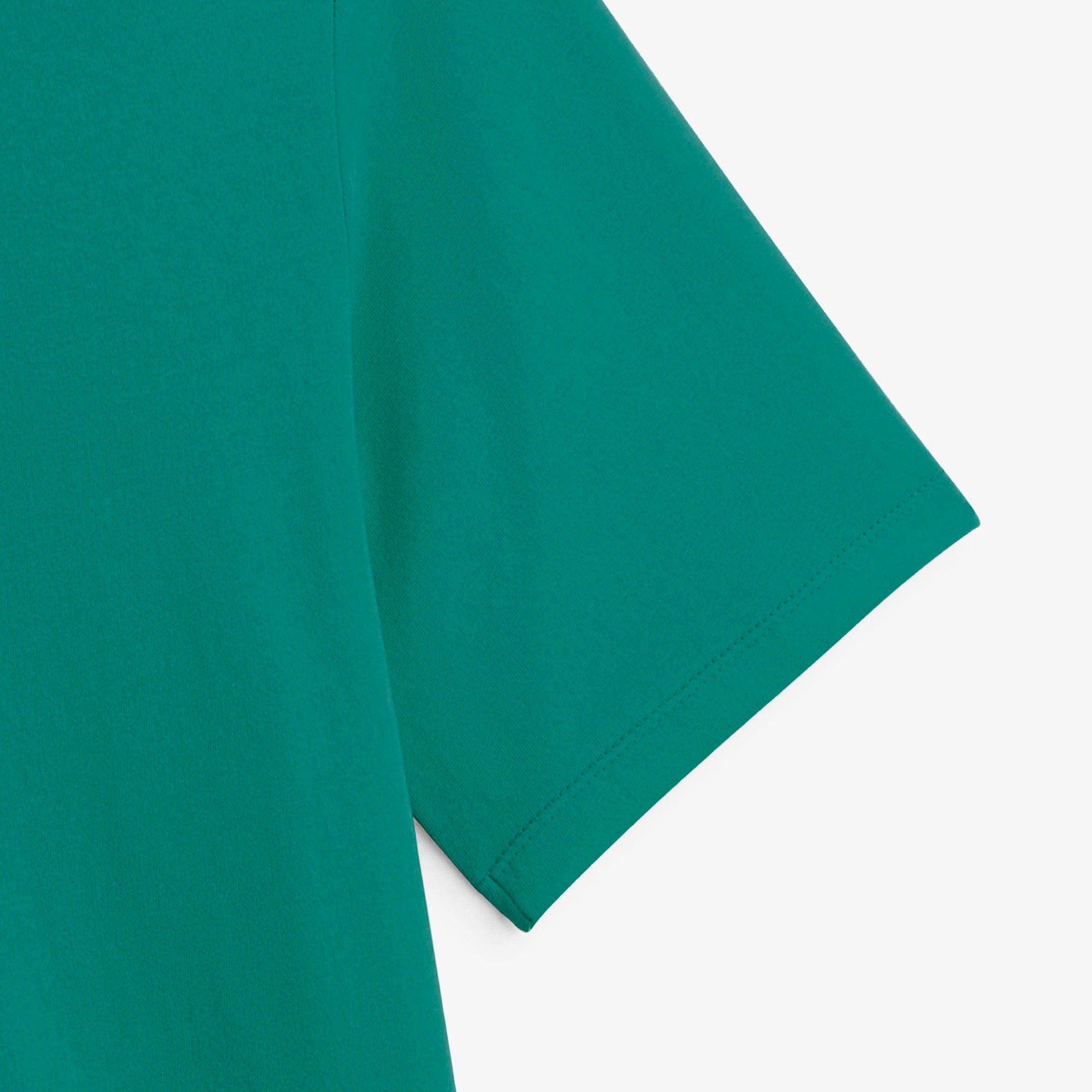 Short-sleeved t-shirt with embroidered Thor design in green. SERGE BLANCO Green