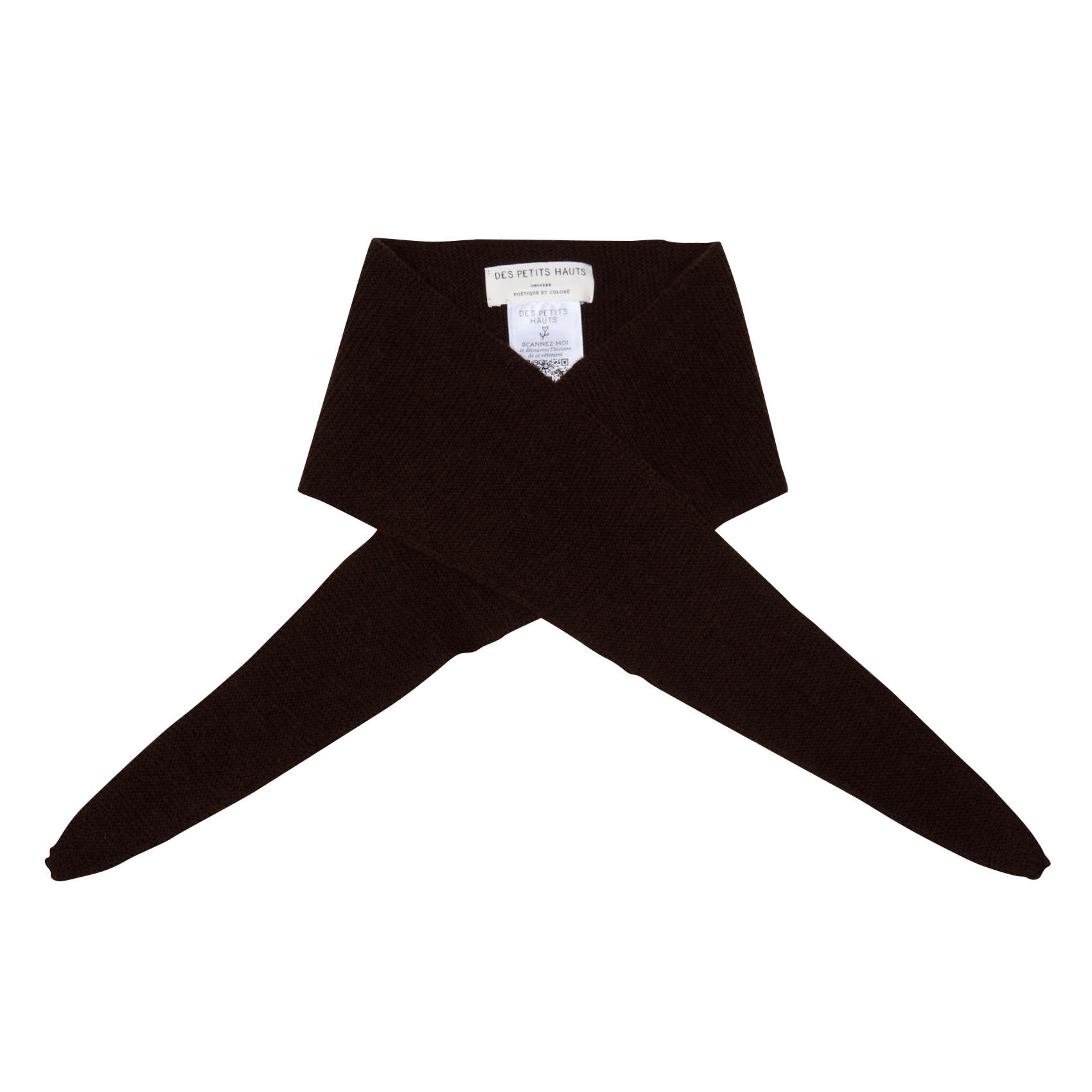 Sjaal van merinoswol met jacquardmotief DES PETITS HAUTS