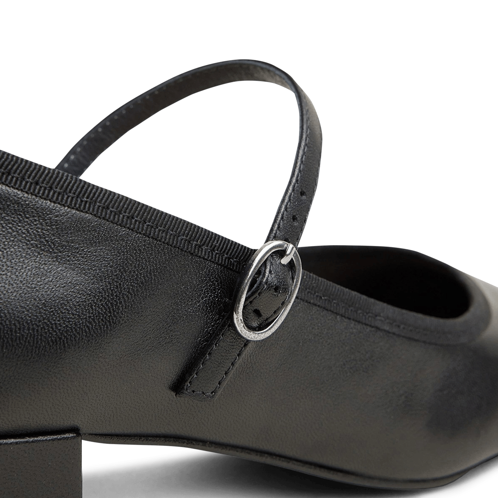 Low-heeled leather Mary Janes JONAK Black