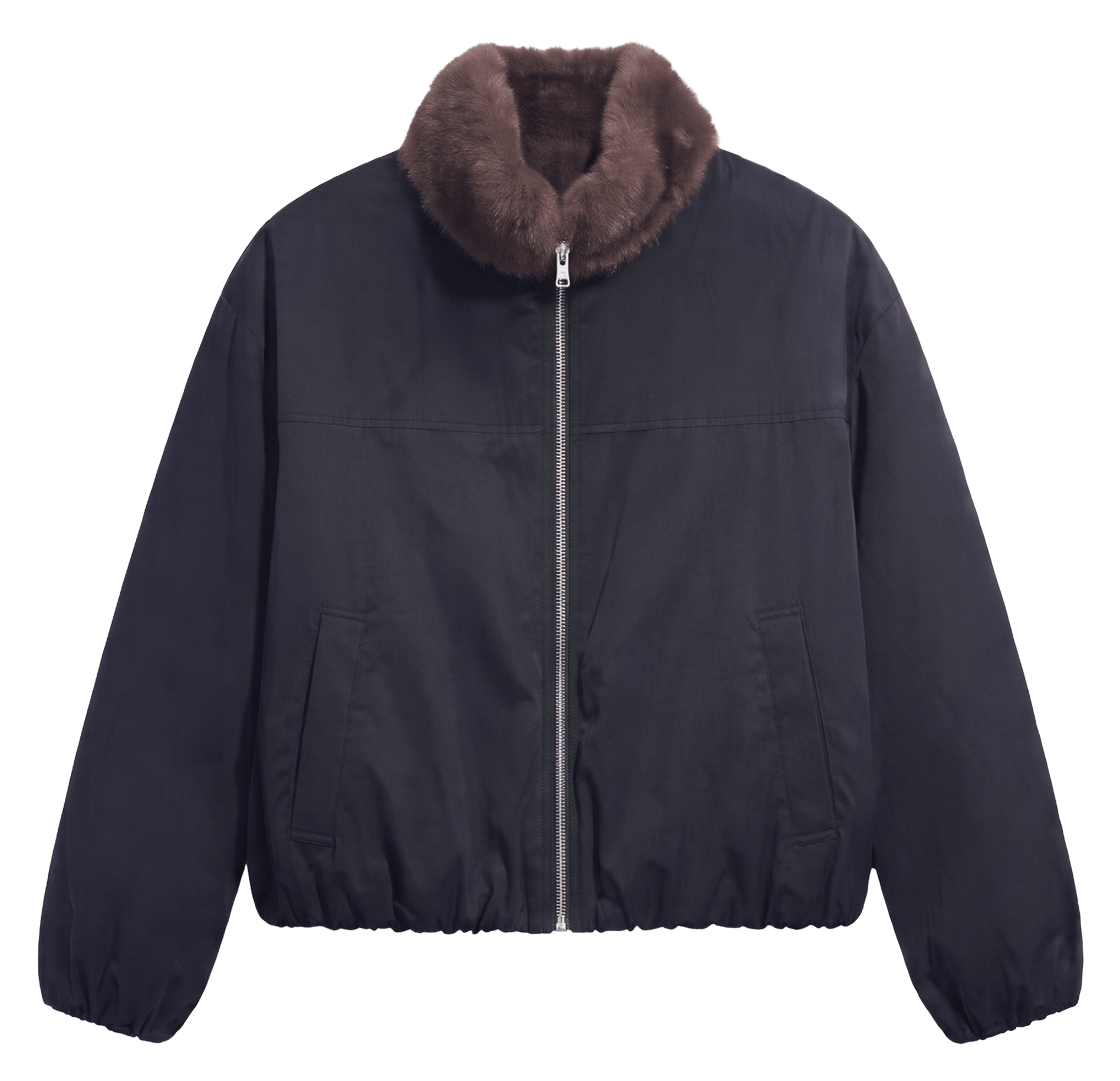 Reversible faux fur-effect coat GERARD DAREL Brown