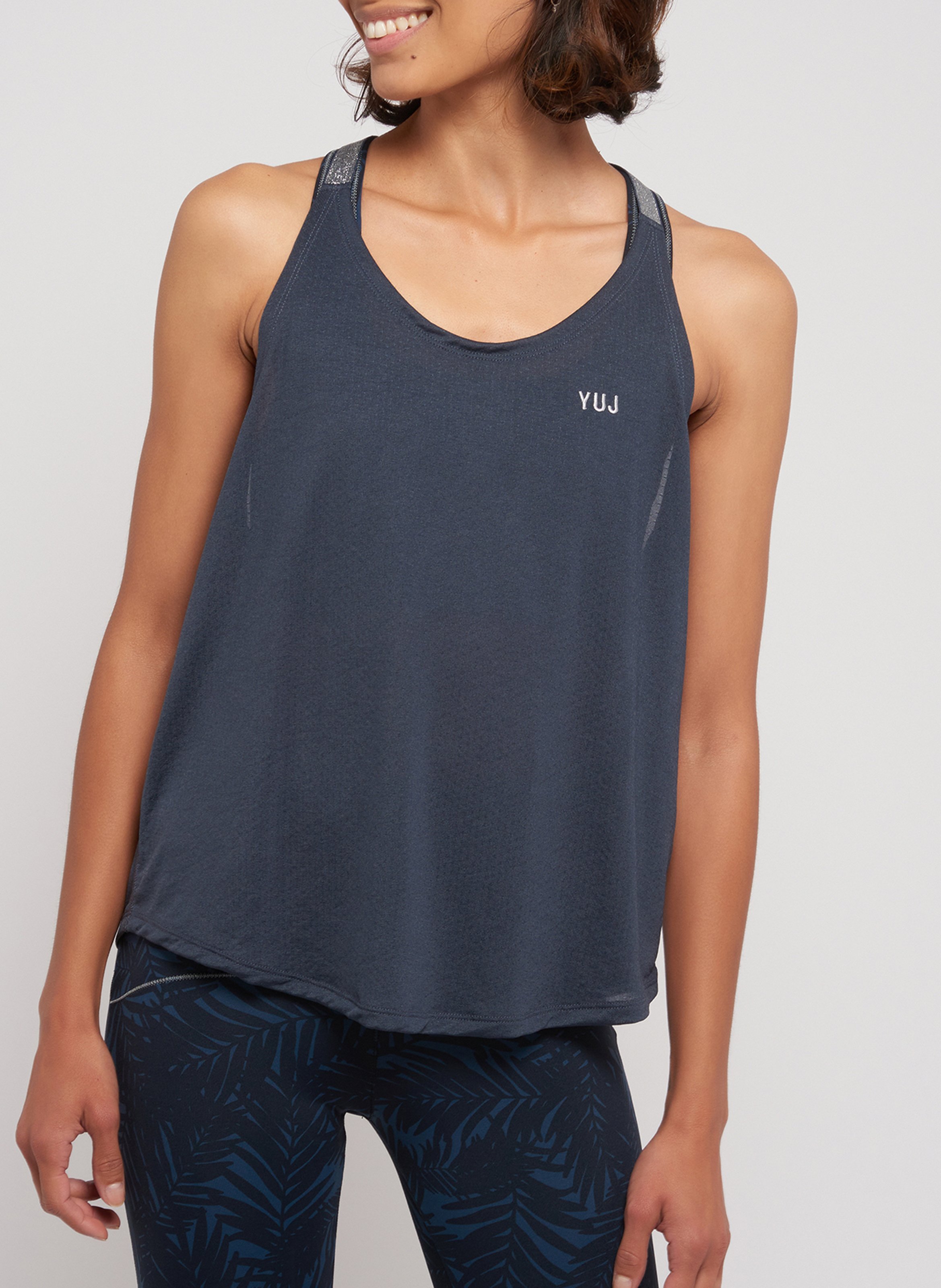 Yoga-Tanktop YUJ YOGA PARIS Blau
