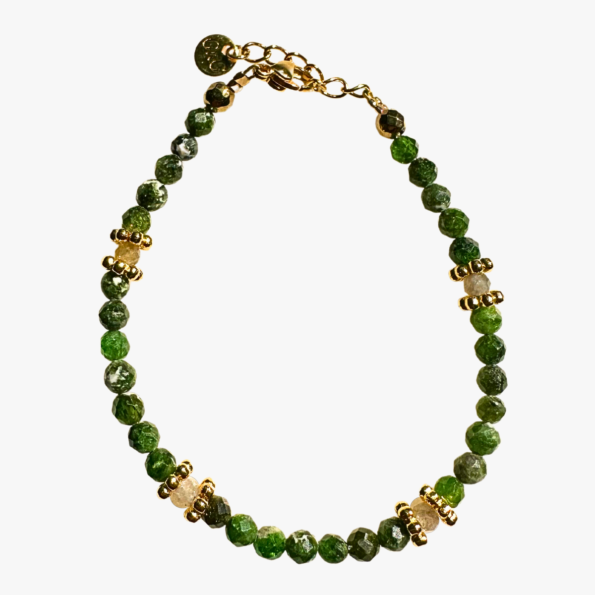 Diopside bracelet GINANDGER Blue