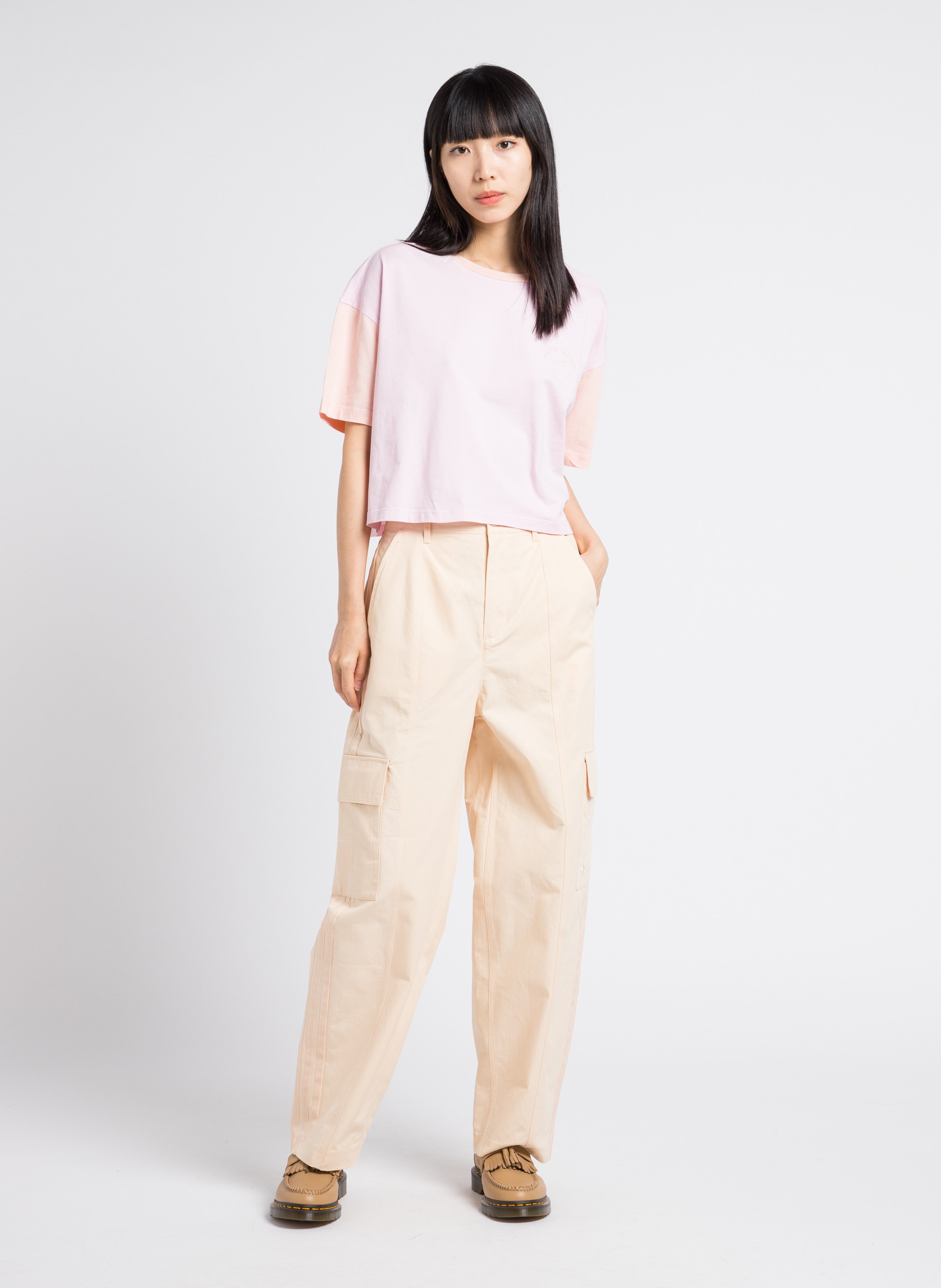 Wide-leg cotton pants ADIDAS Multicolored