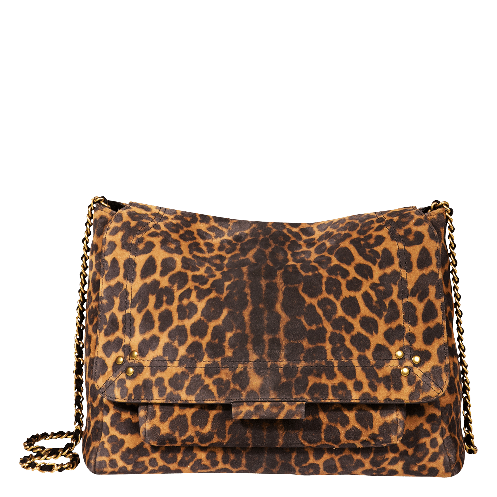 Sac bandoulière en cuir imprimé JEROME DREYFUSS Marron