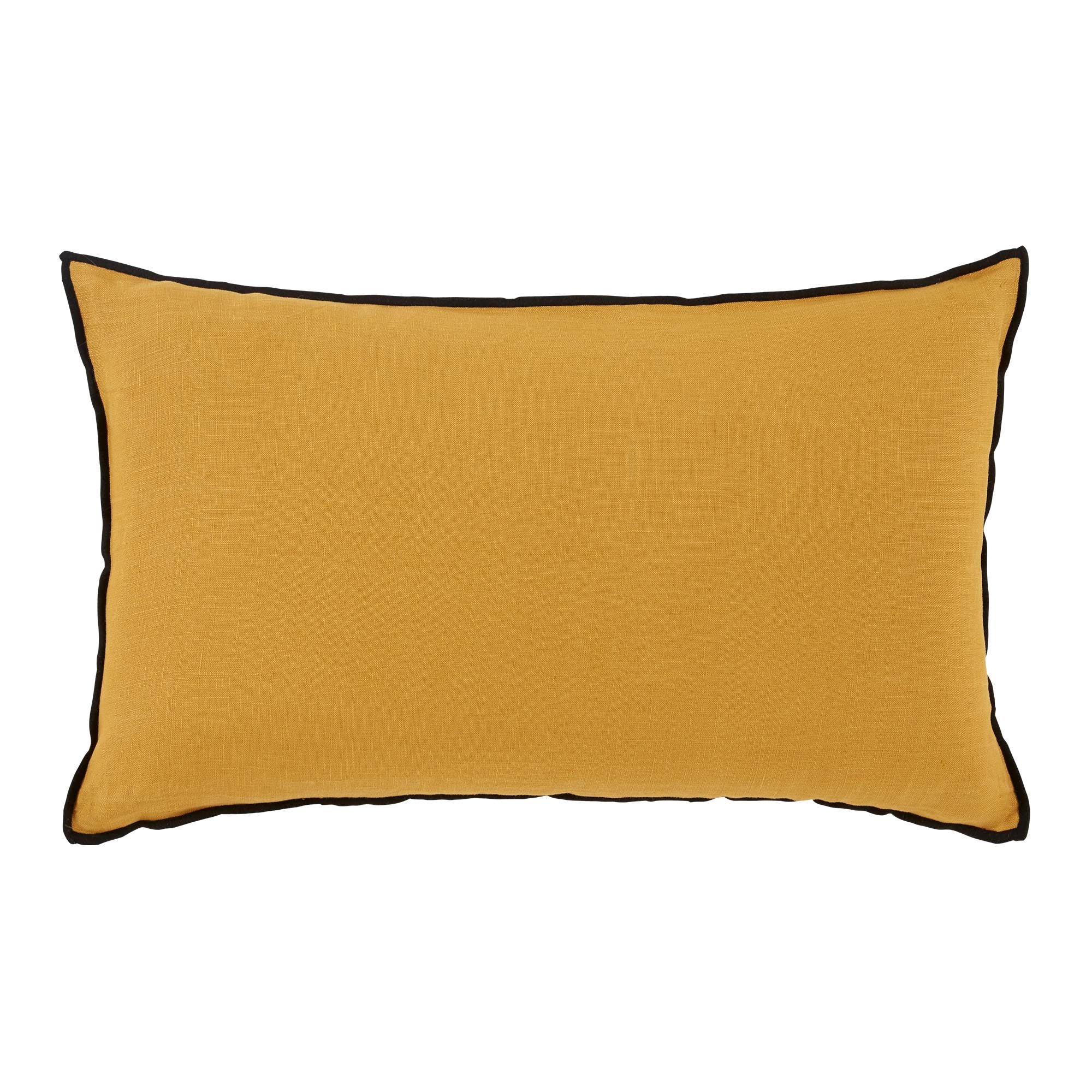 Set of 2 cotton pillowcases MADURA Yellow